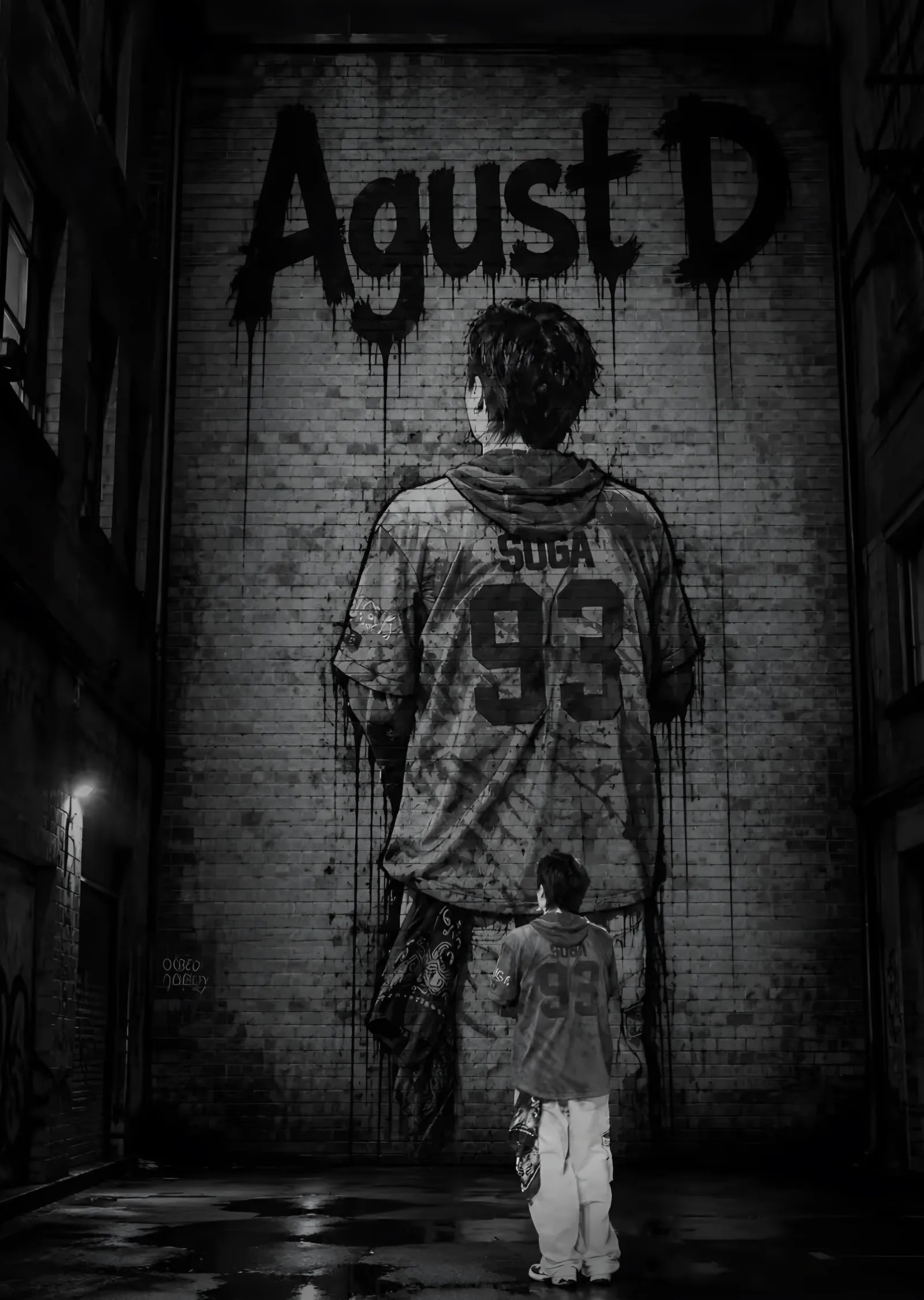 Agust D - Duvar Yazısı metal tablo
