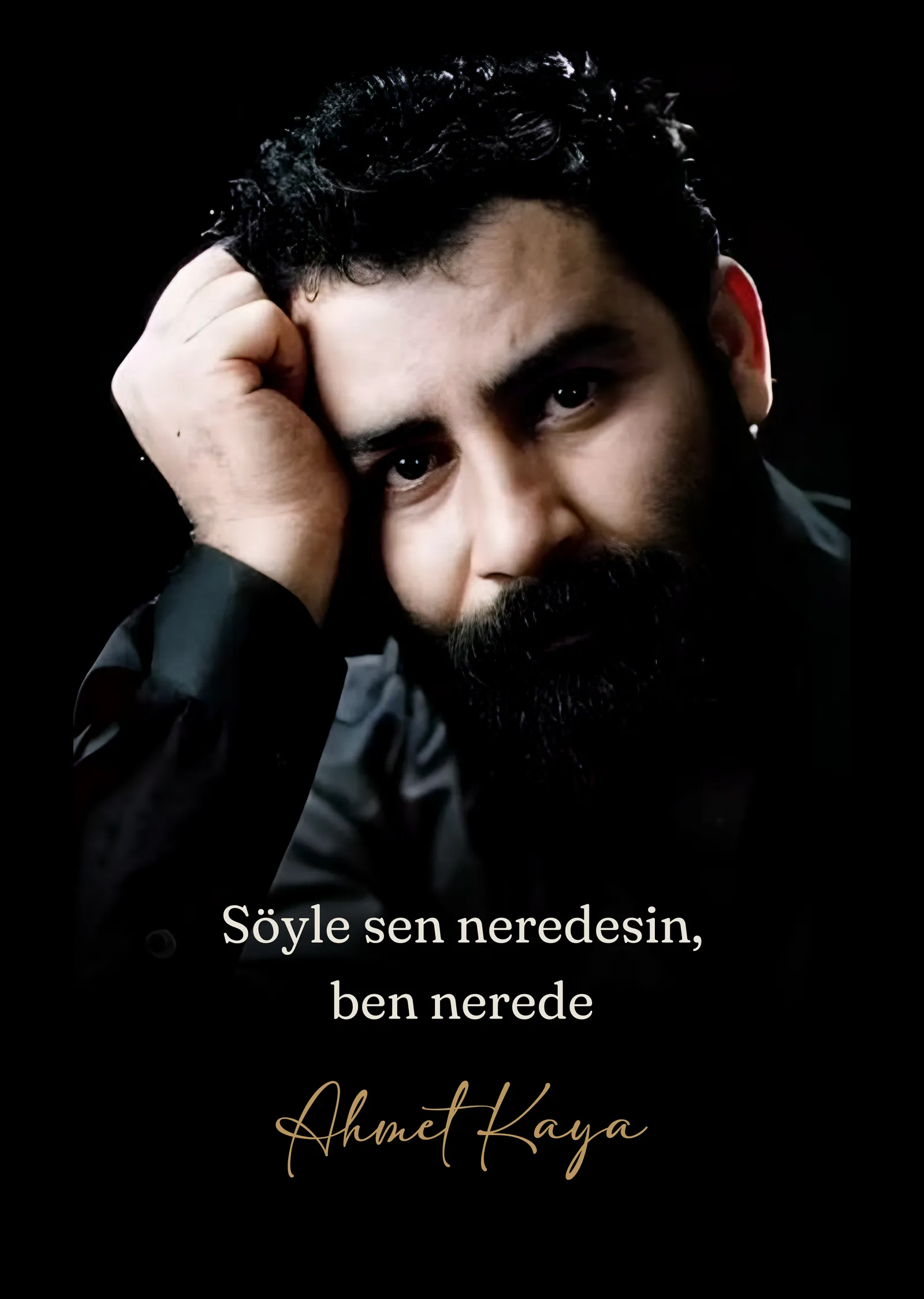 Ahmet Kaya - Söyle Sen Neredesin Ben Nerede metal tablo