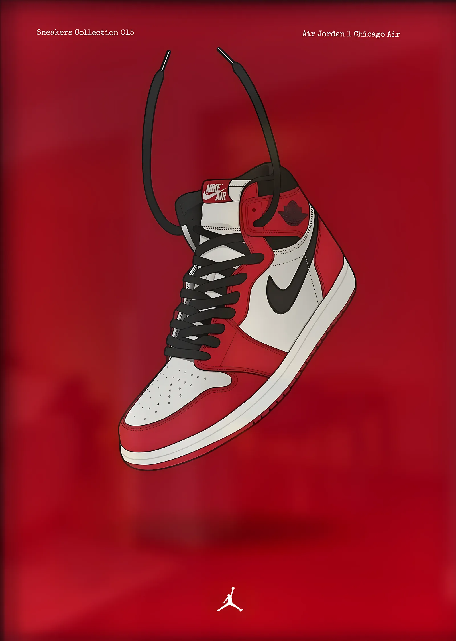 Air Jordan 1: Chicago metal tablo