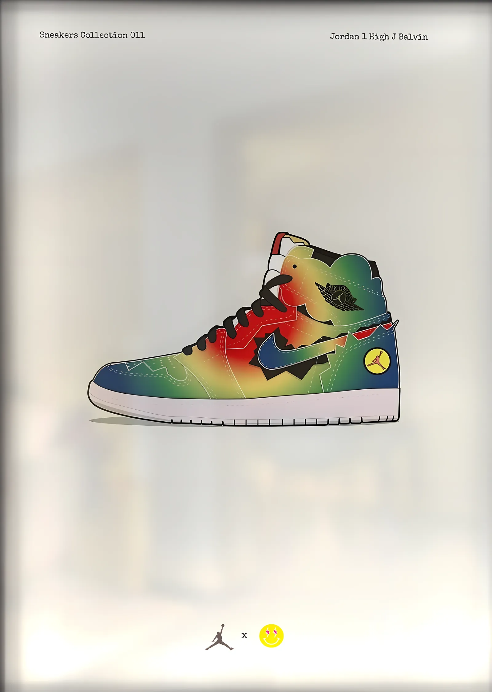 Air Jordan 1 High: J Balvin metal tablo