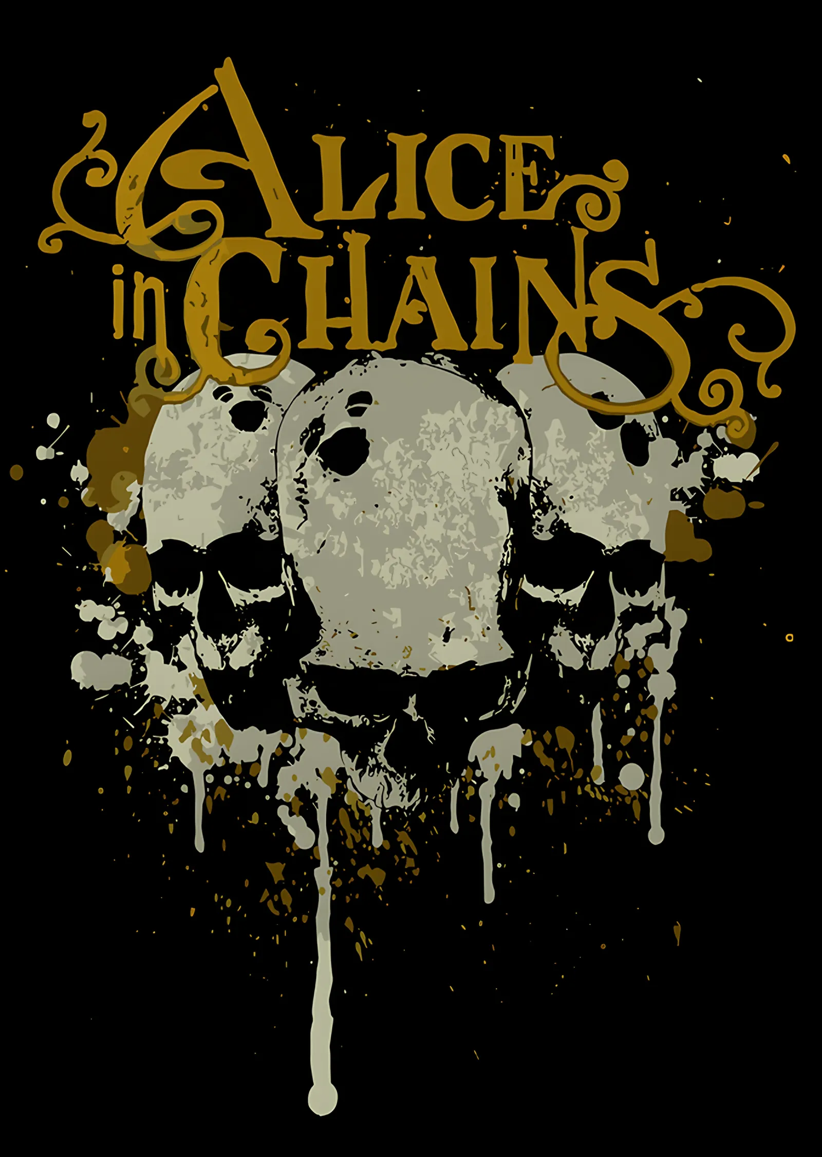 Alice in Chains: Damlayan Kafatası Yığını metal tablo