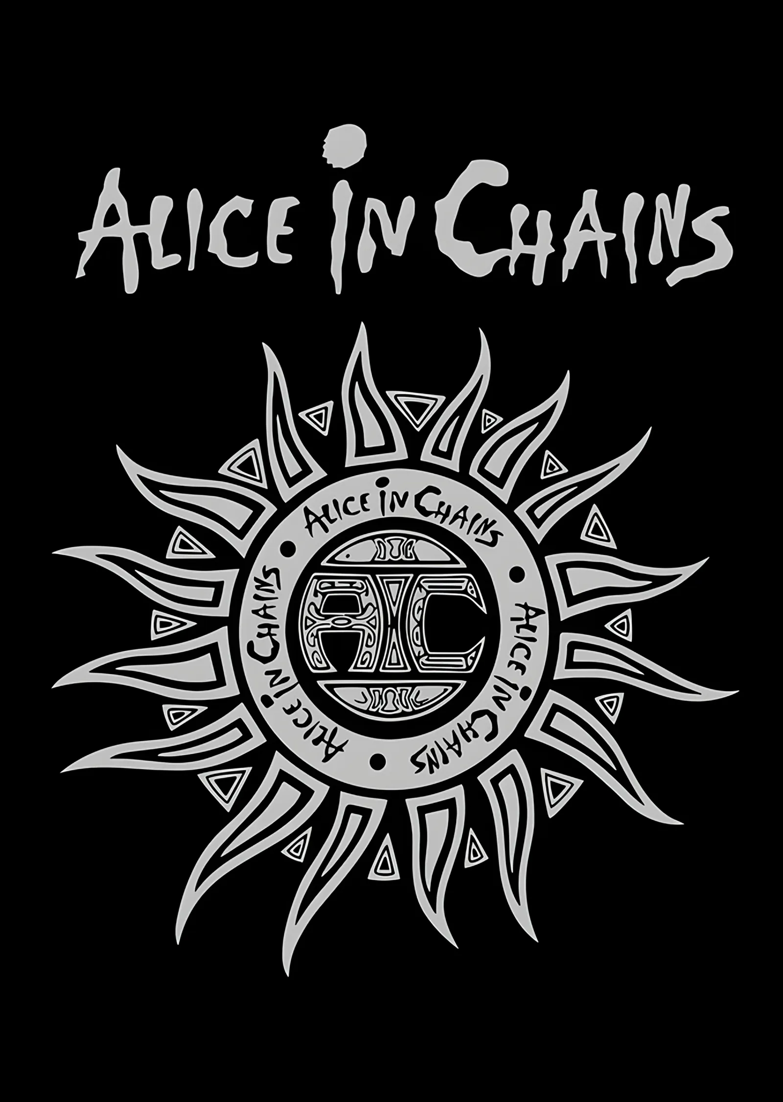 Alice in Chains: Güneş Amblemi metal tablo