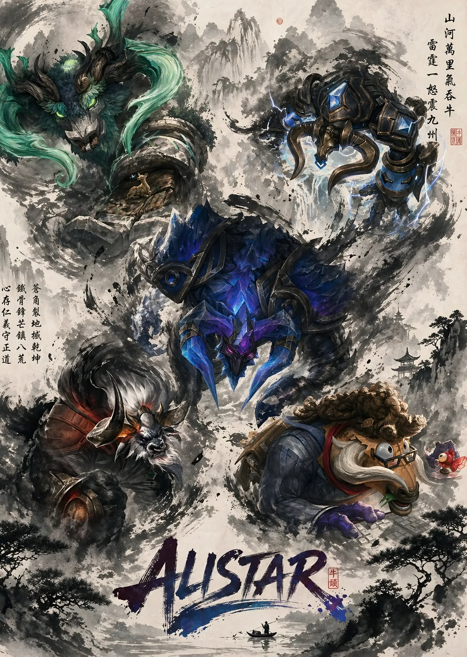 Alistar - League of Legends metal tablo