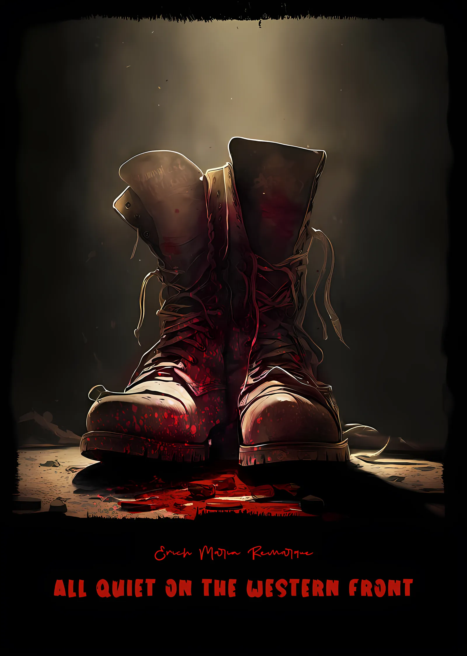All Quiet on the Western Front: Savaş Botları metal tablo