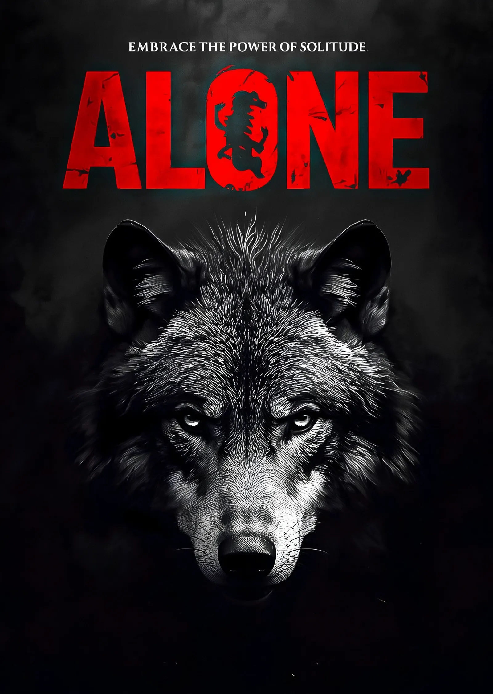 Alone - Yalnız Kurt metal tablo