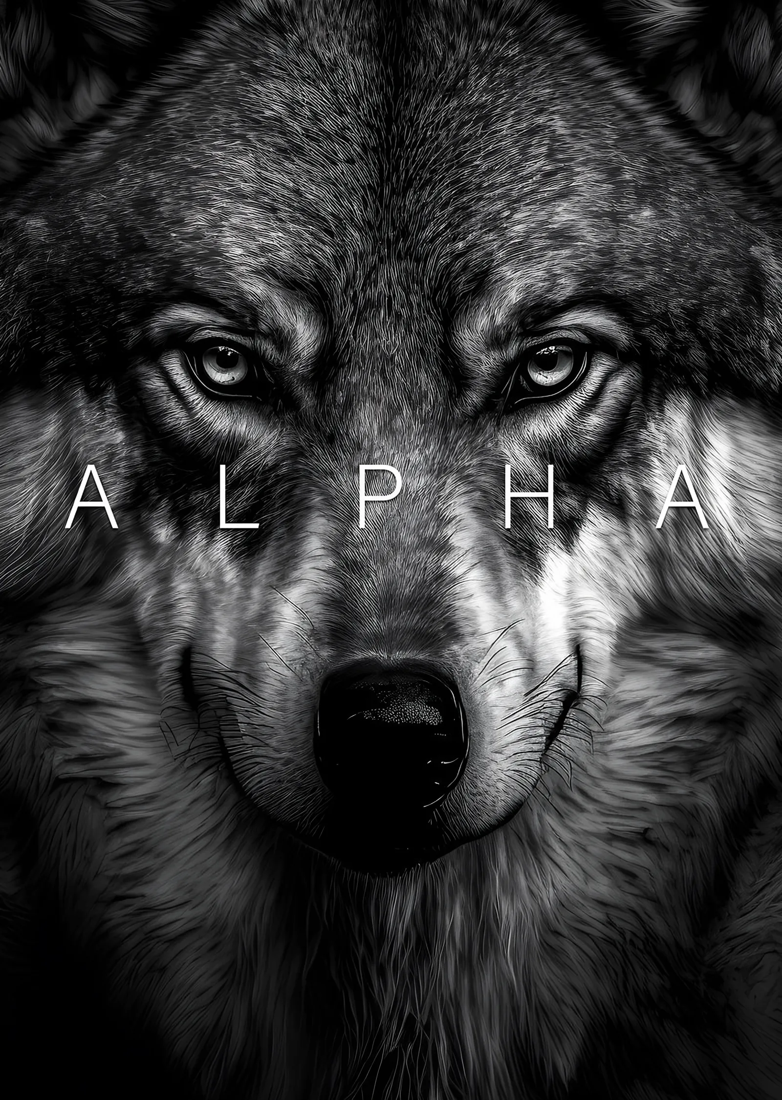 Alpha - Kurt Portresi metal tablo