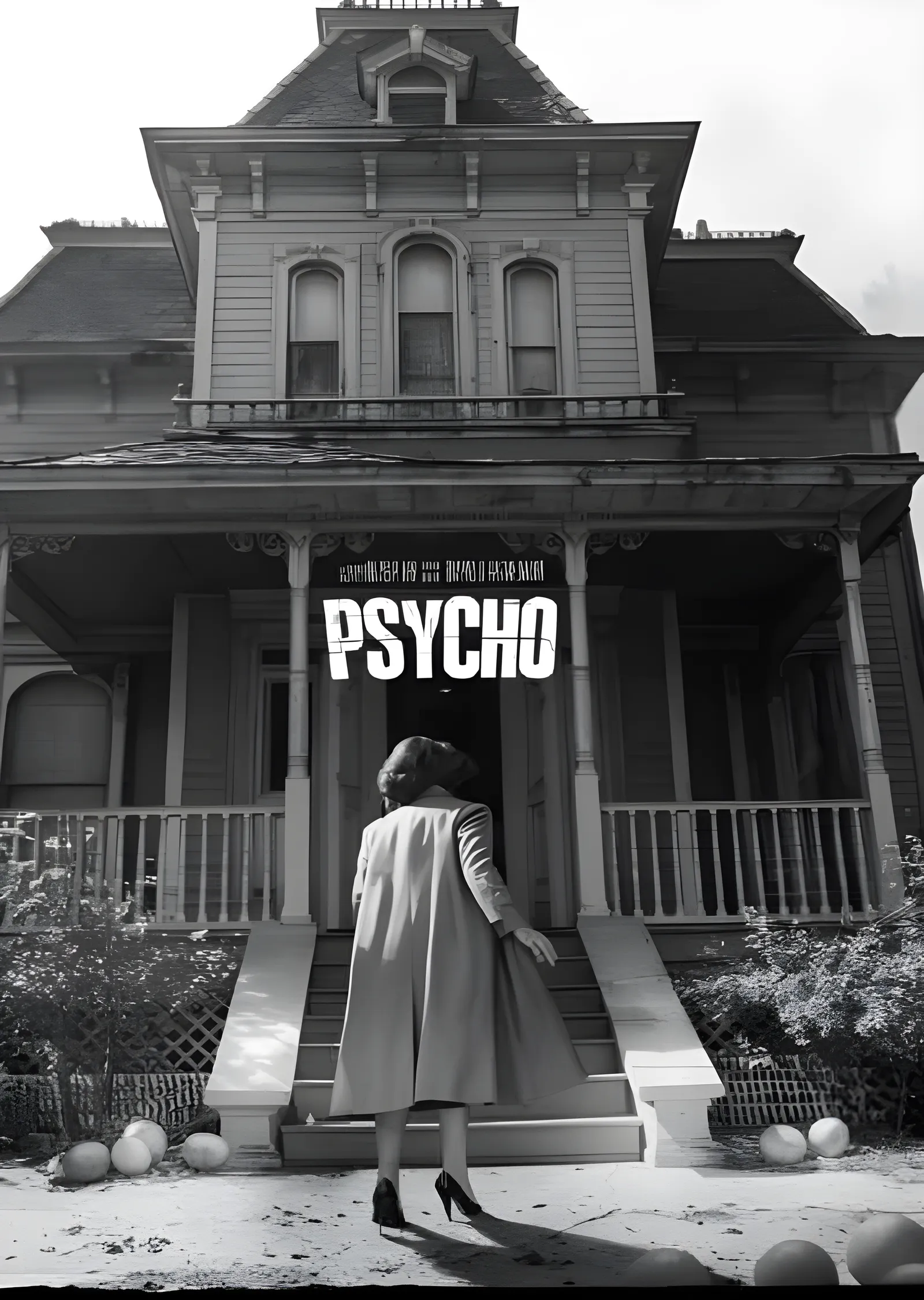 Psycho - Tepedeki Ev metal tablo