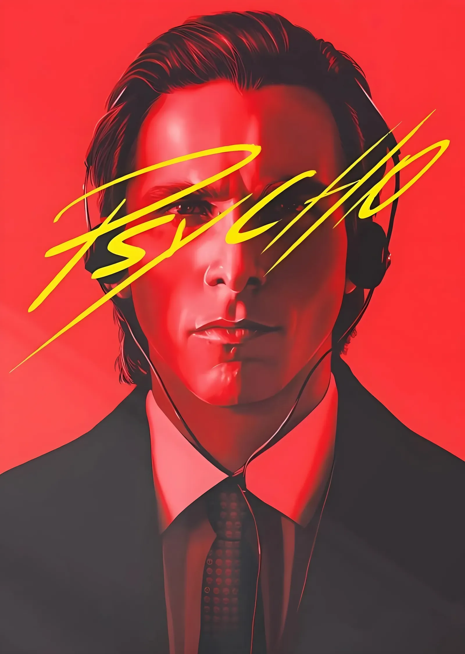 American Psycho metal tablo