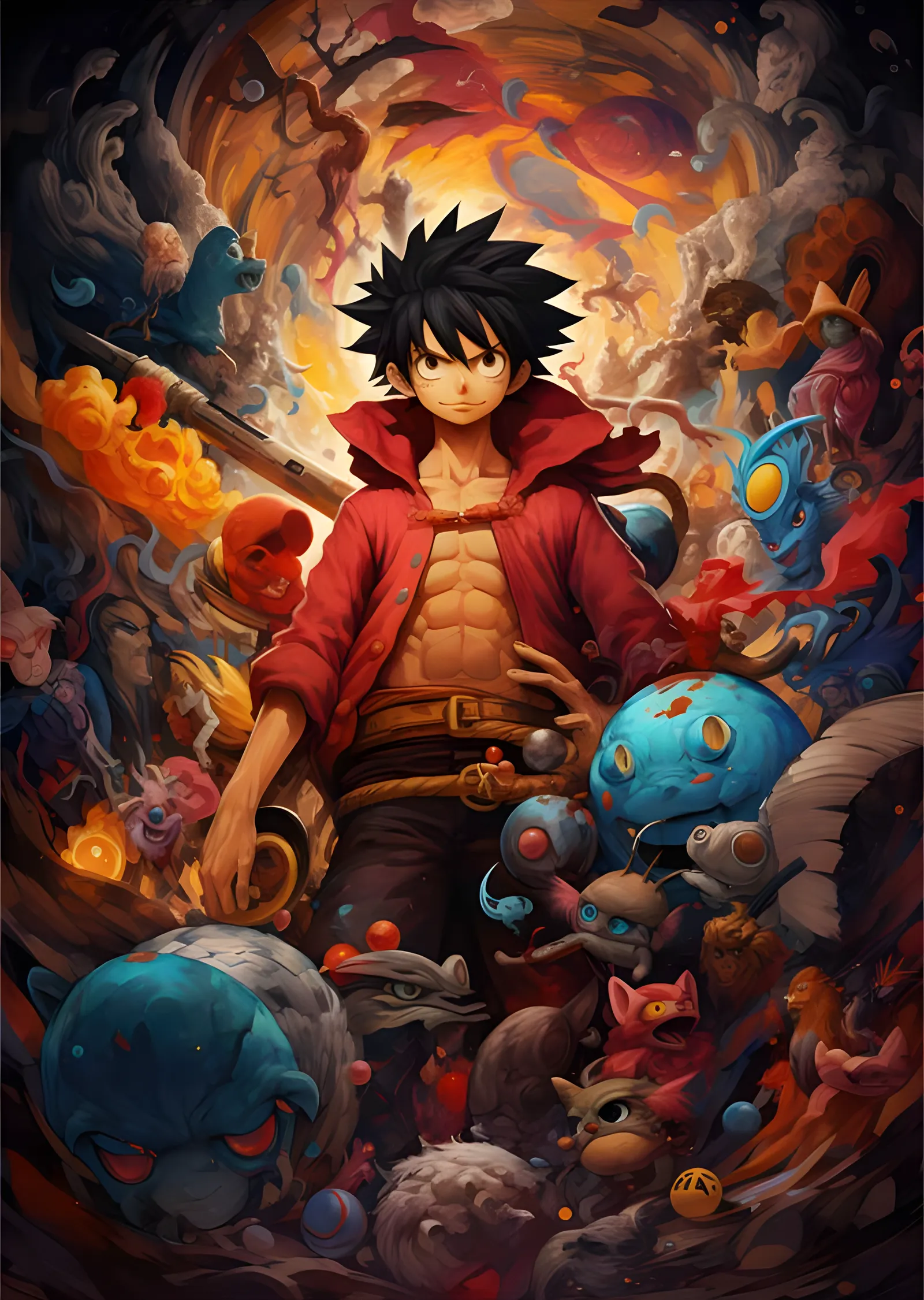 Monkey D. Luffy - One Piece Mürettebatı metal tablo