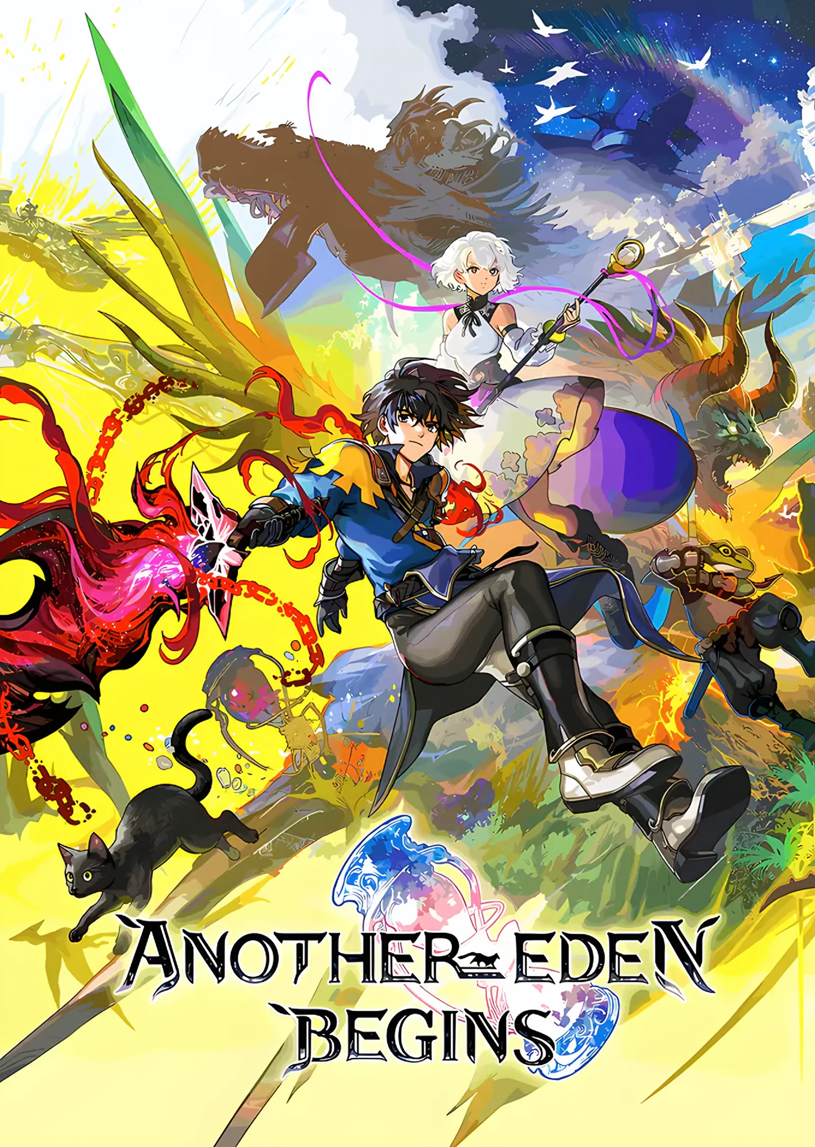 Another Eden Begins: Renkli Gökte Macera Kadrosu metal tablo