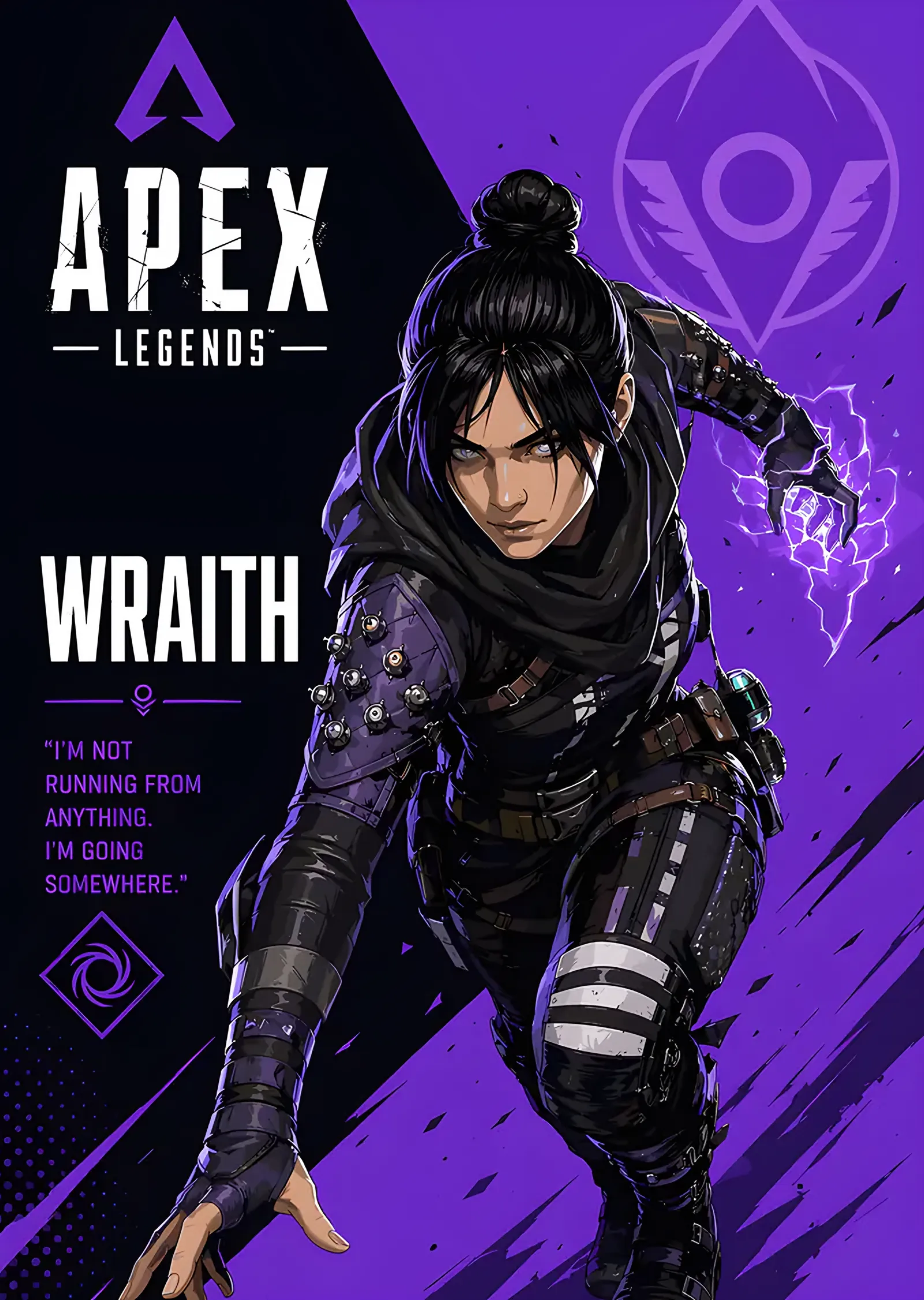 Apex Legends: Mor Zeminde Wraith metal tablo