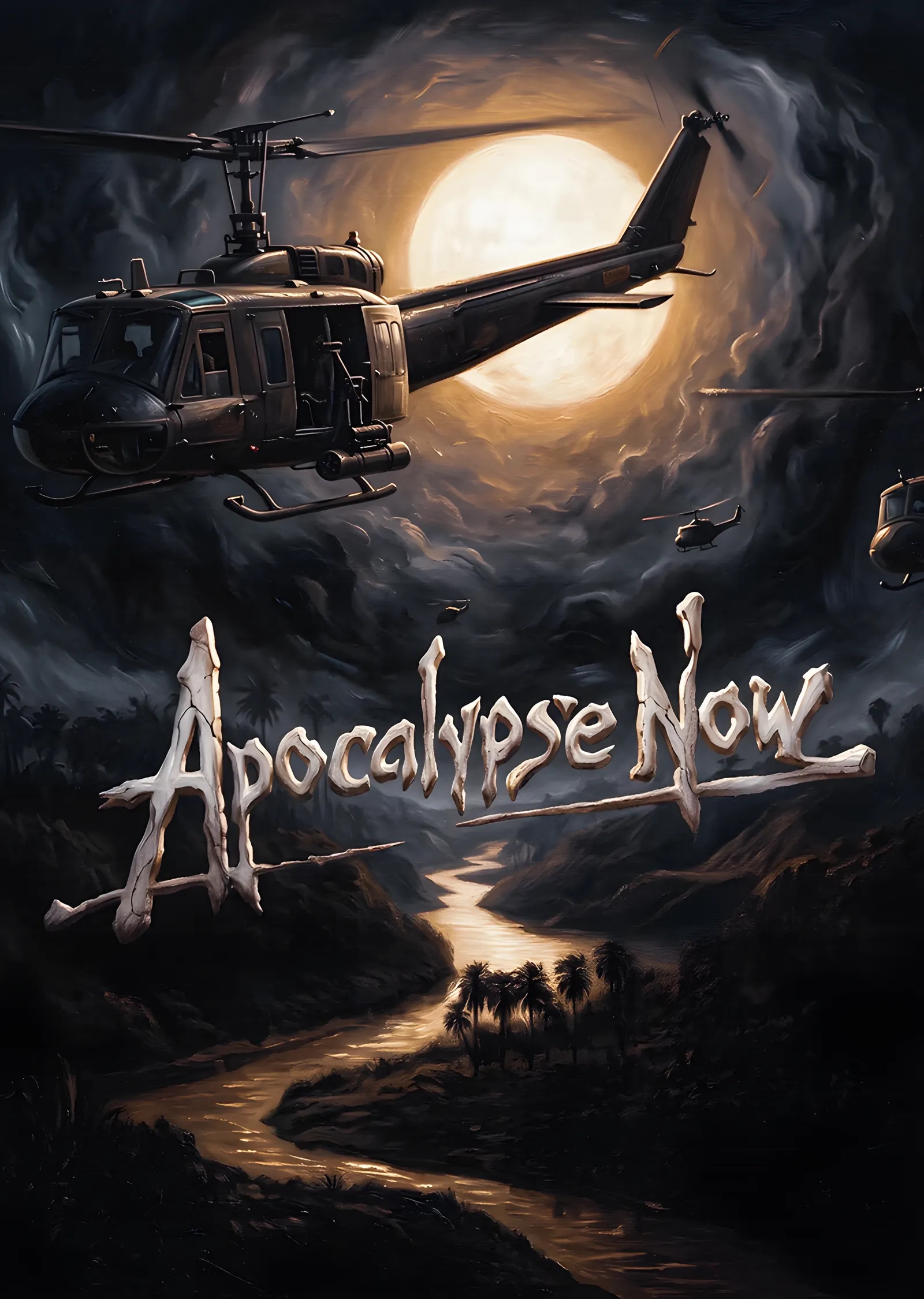 Apocalypse Now - Helikopterler metal tablo