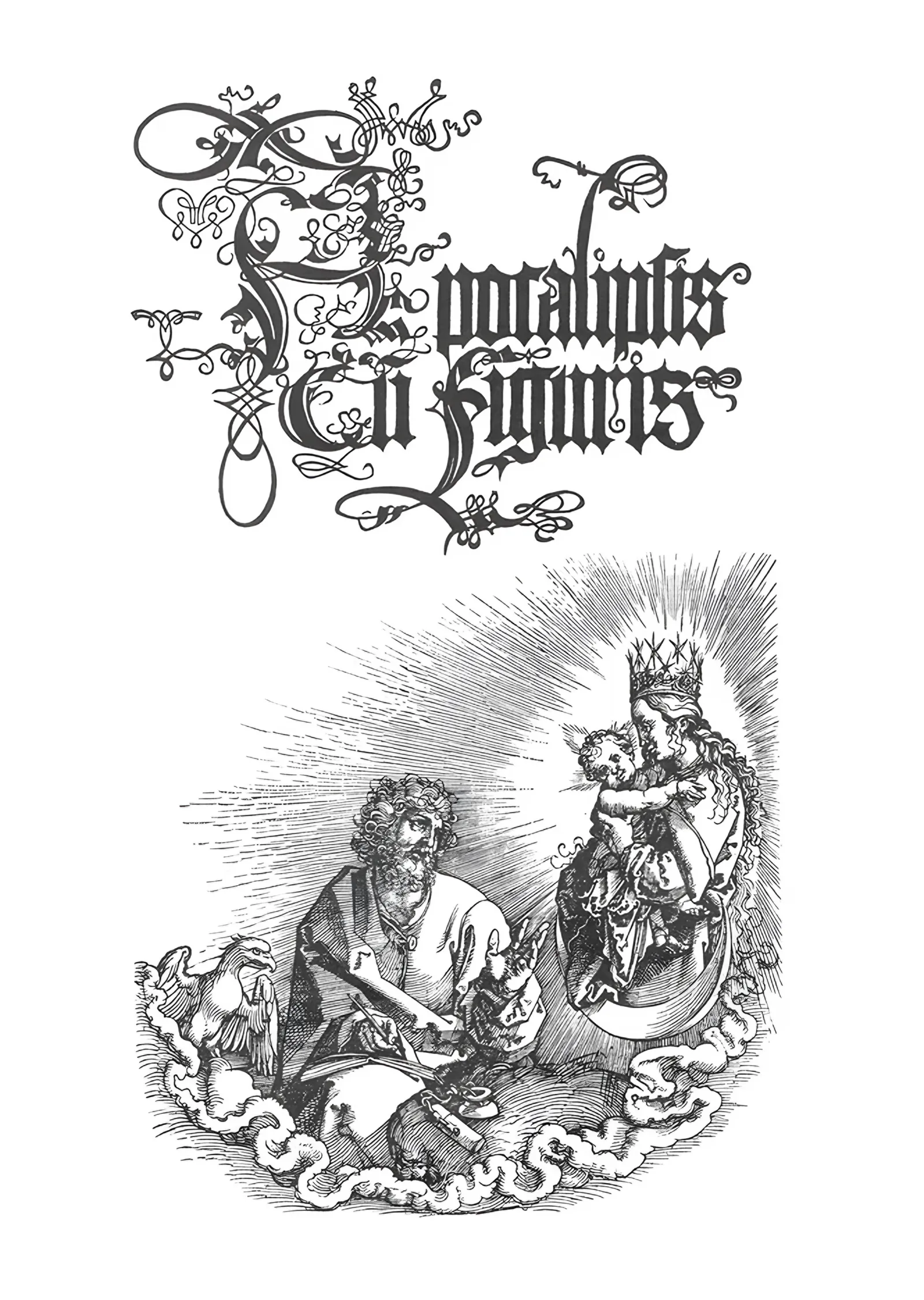 Apocalypsis cum Figuris Kapak Sayfası - Albrecht Dürer metal tablo