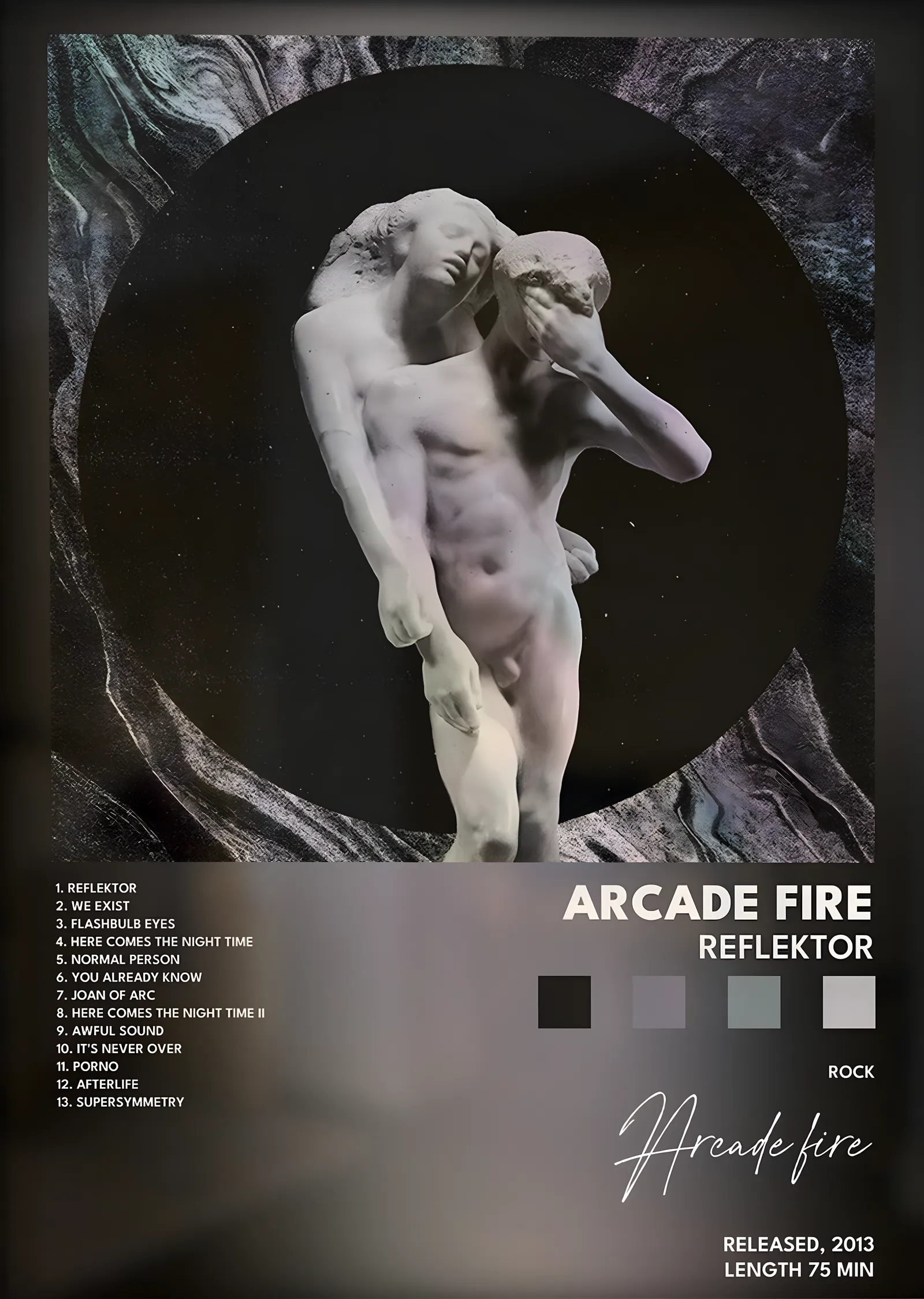 Arcade Fire: Reflektor metal tablo