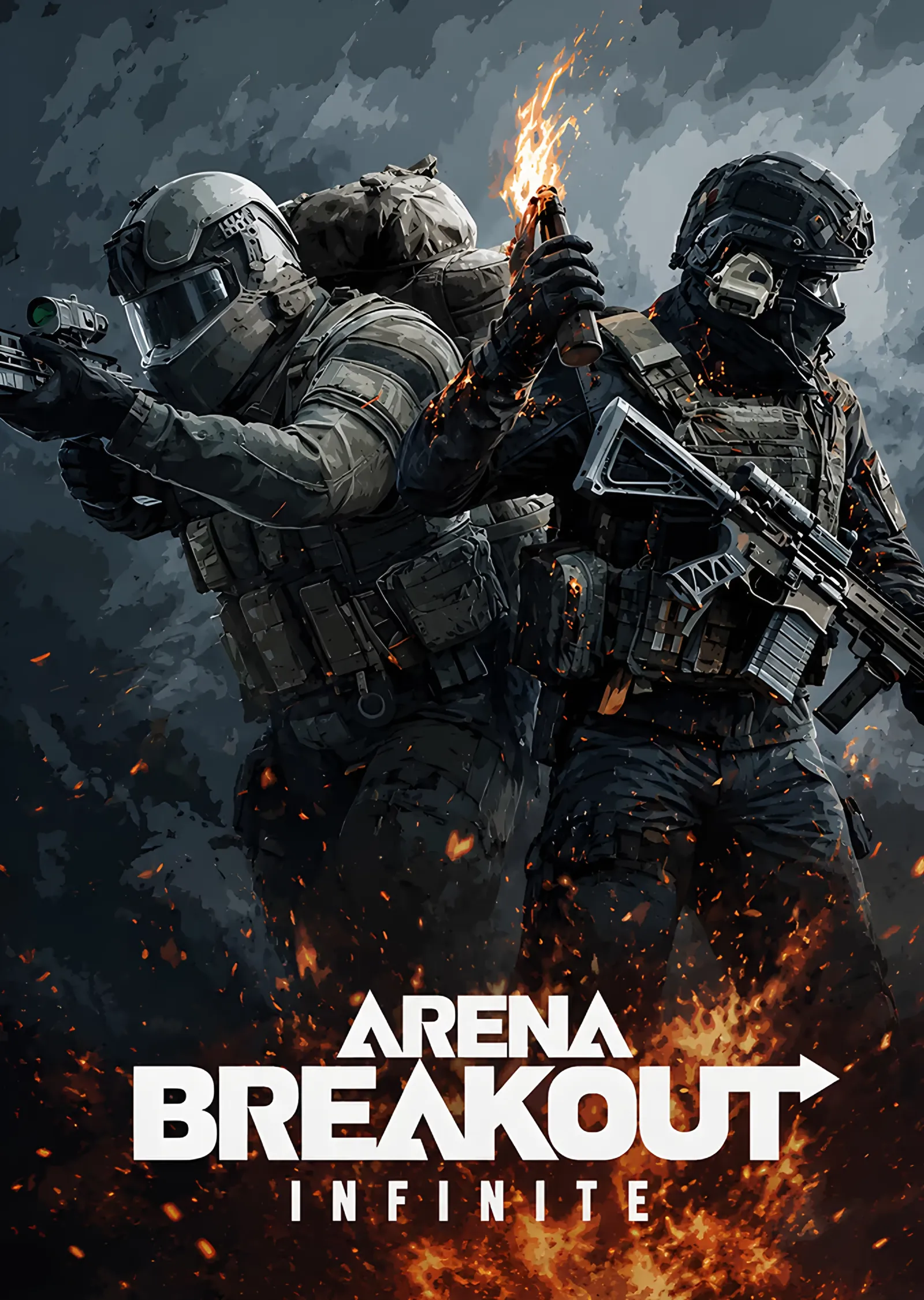 Arena Breakout Infinite: Fişek Işığında Ekip metal tablo