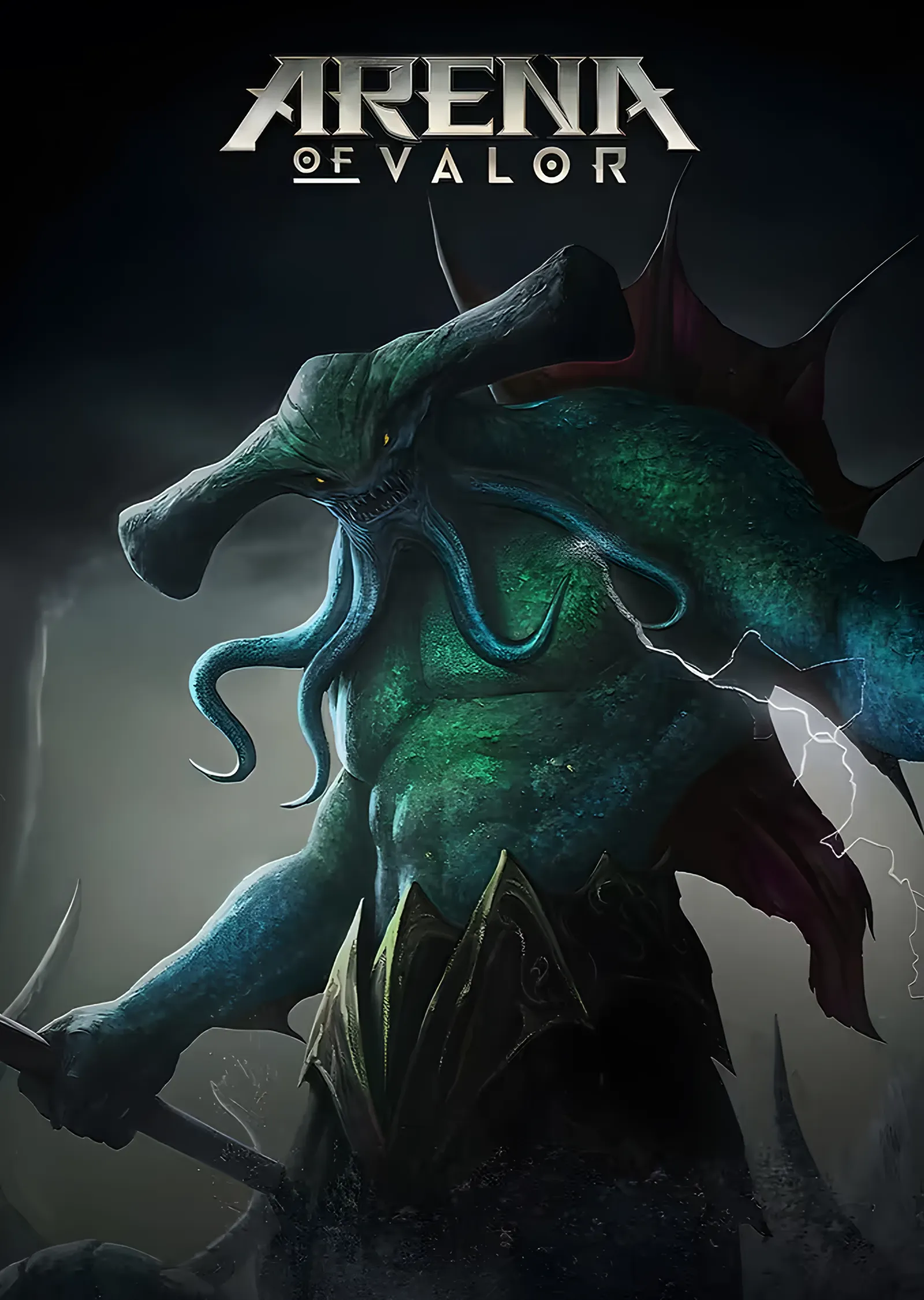Arena of Valor: Yeşil Sisde Pençeli Yaratık metal tablo