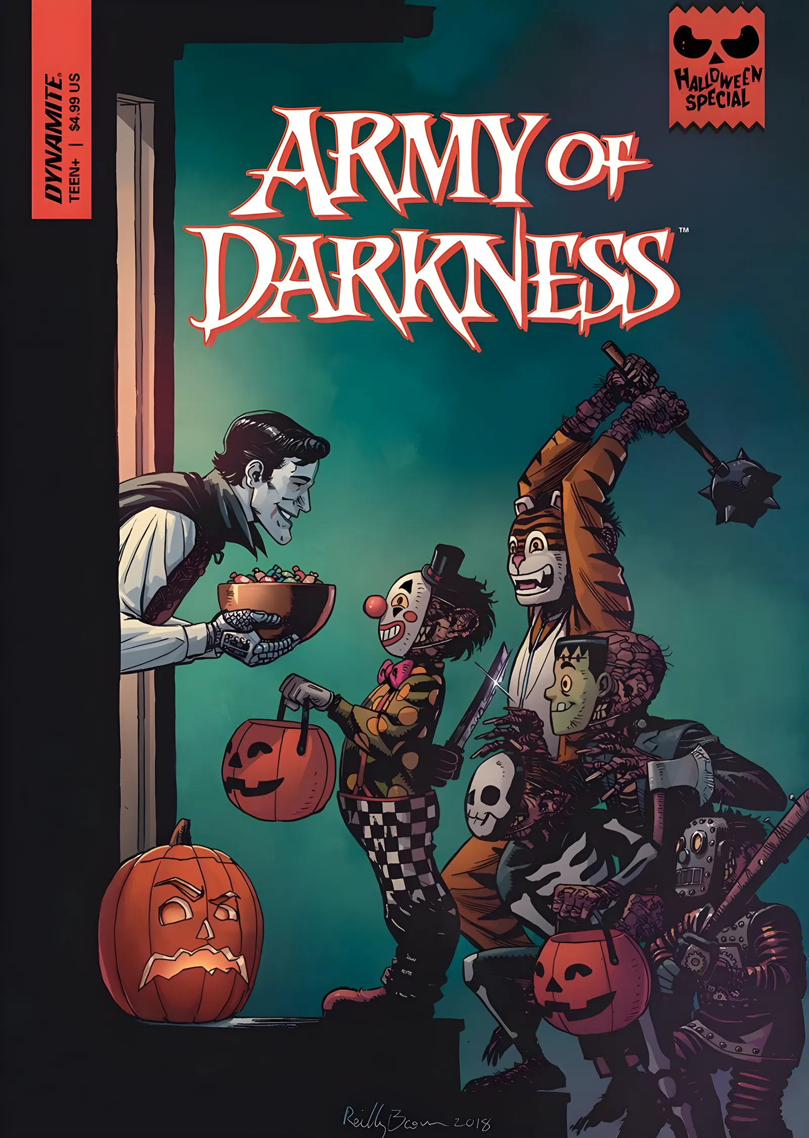Army of Darkness - Cadılar Bayramı metal tablo
