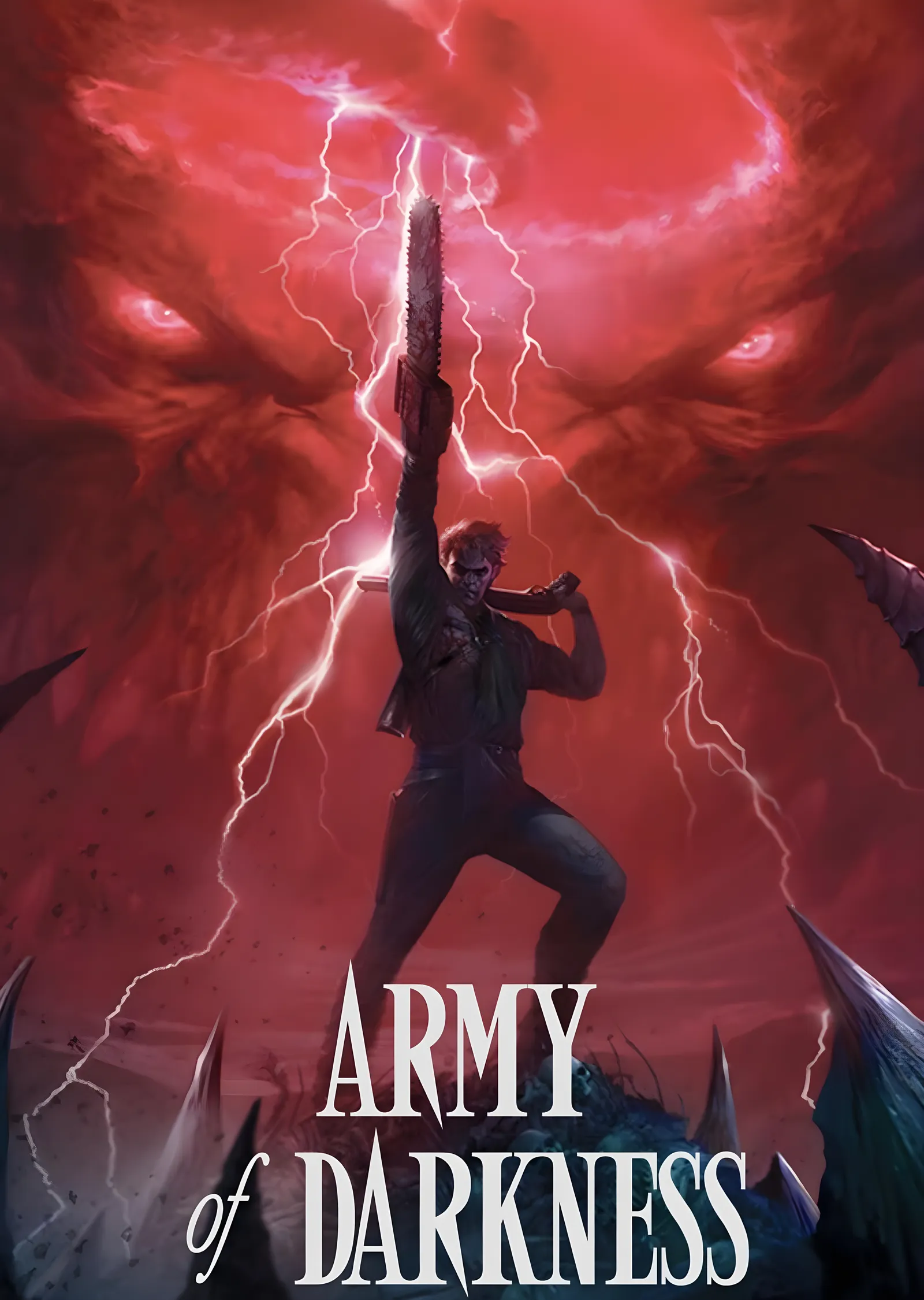 Army of Darkness - Şimşekli Gece metal tablo