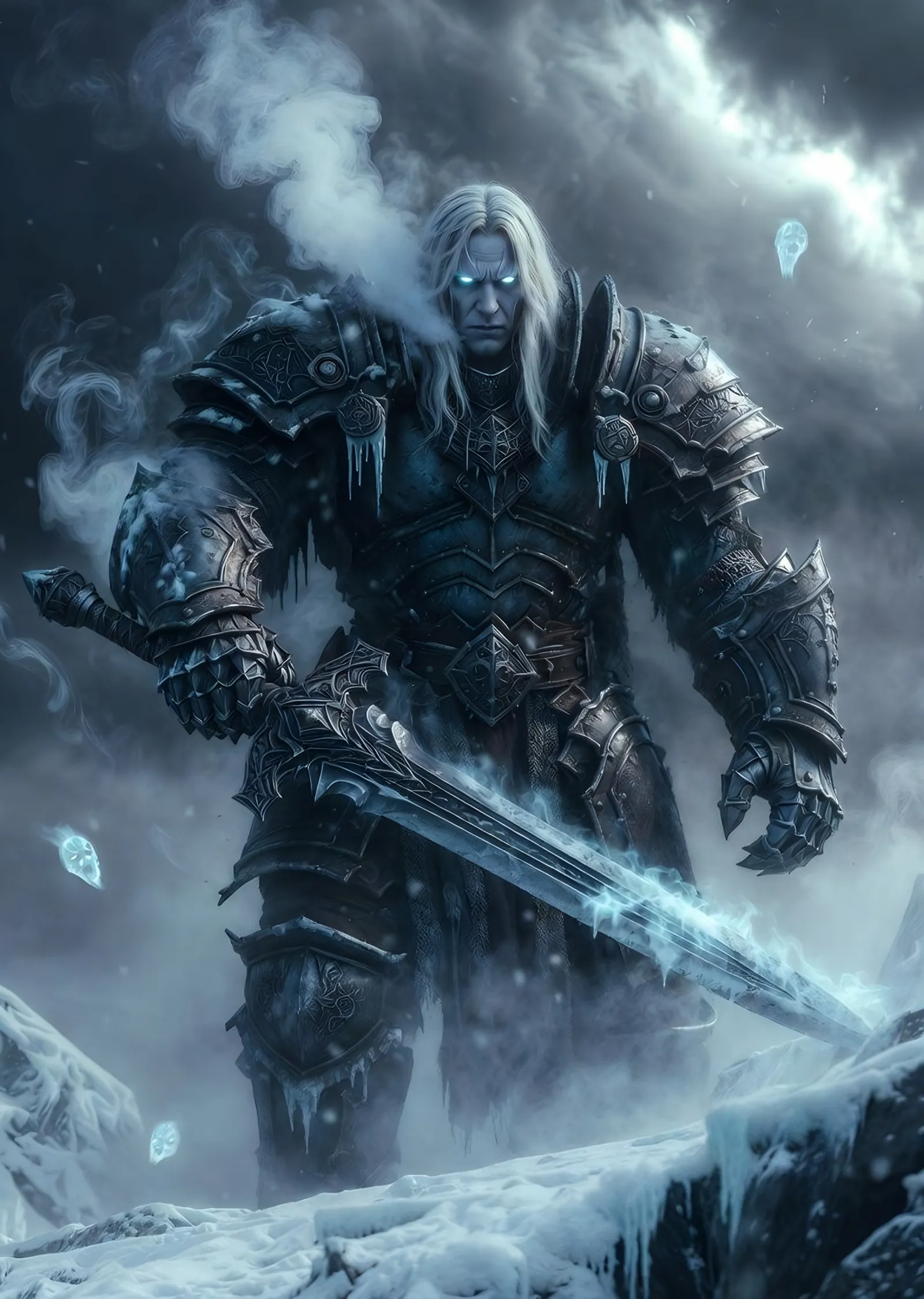 Arthas: Sisli Buzul - World of Warcraft metal tablo