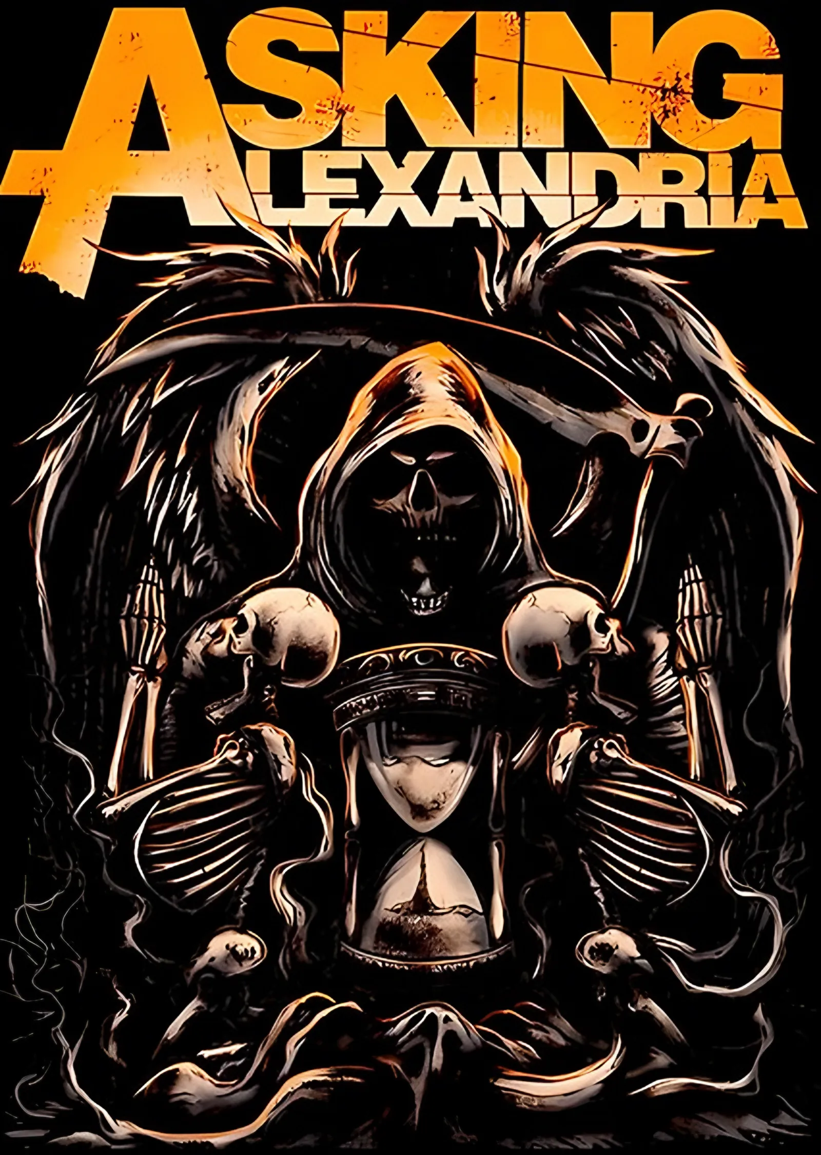 Asking Alexandria - Kuru Kafa Tahtı metal tablo