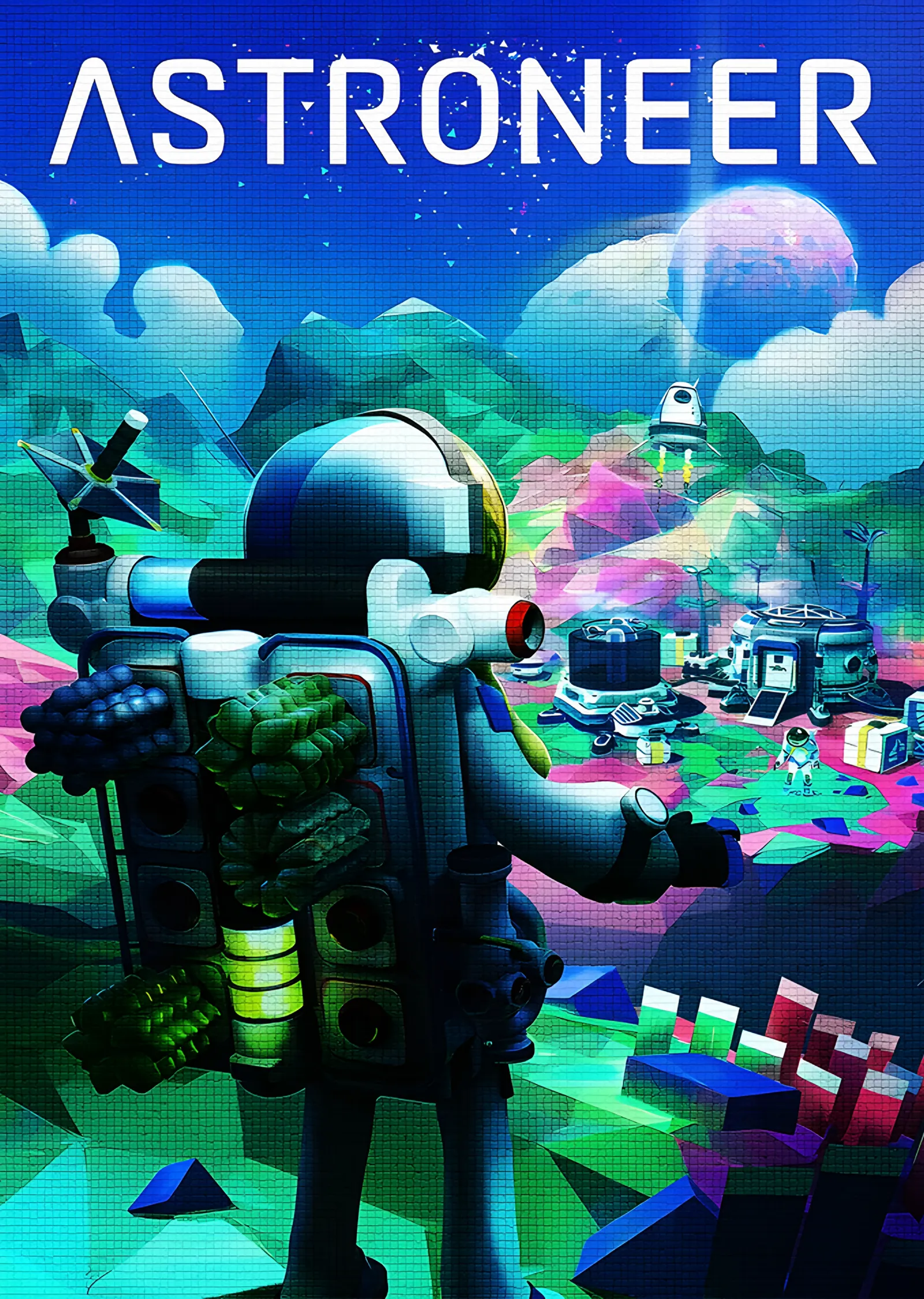 Astroneer: Renkli Gezegende Kaşif metal tablo