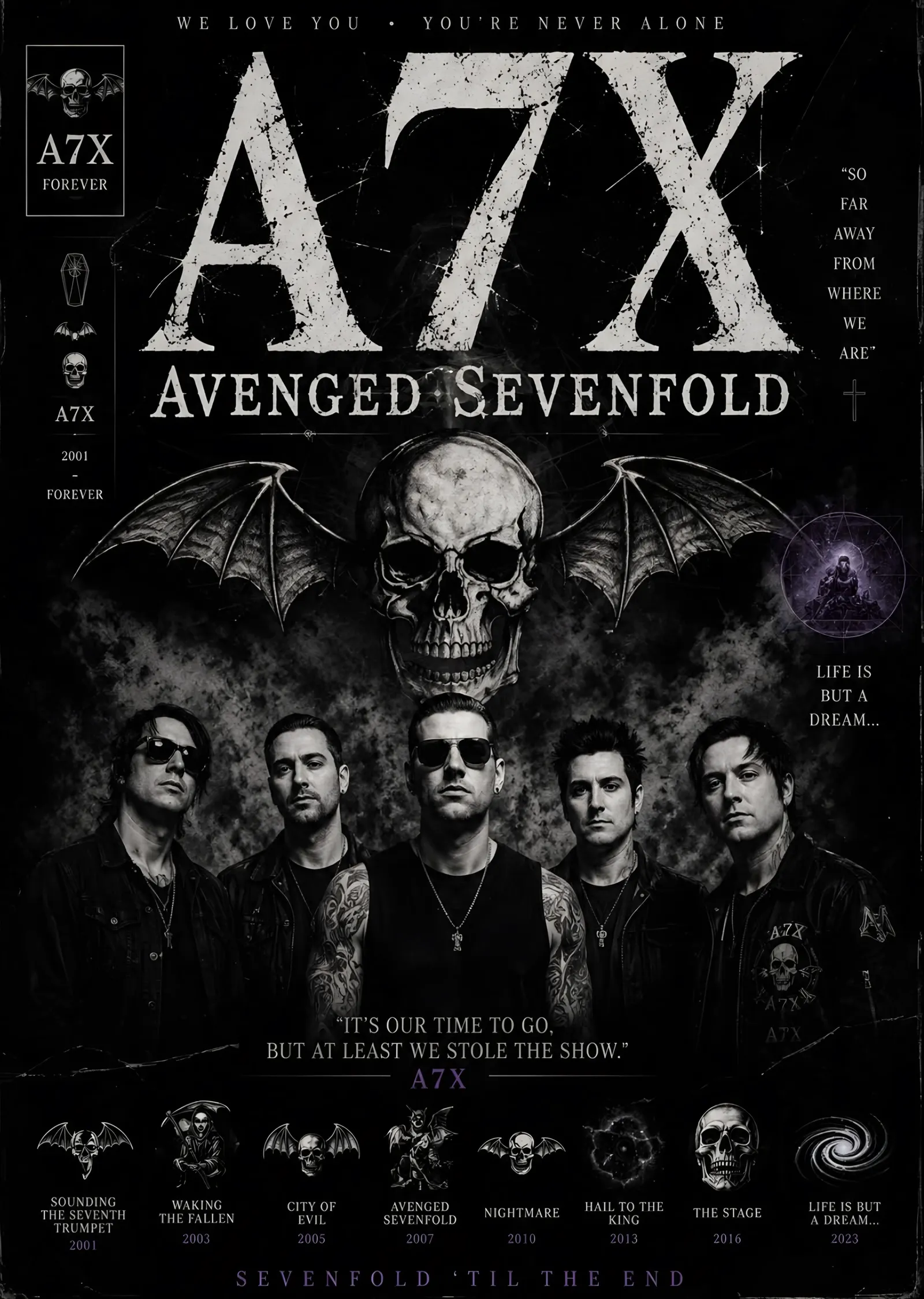 Avenged Sevenfold - A7X Til The End metal tablo