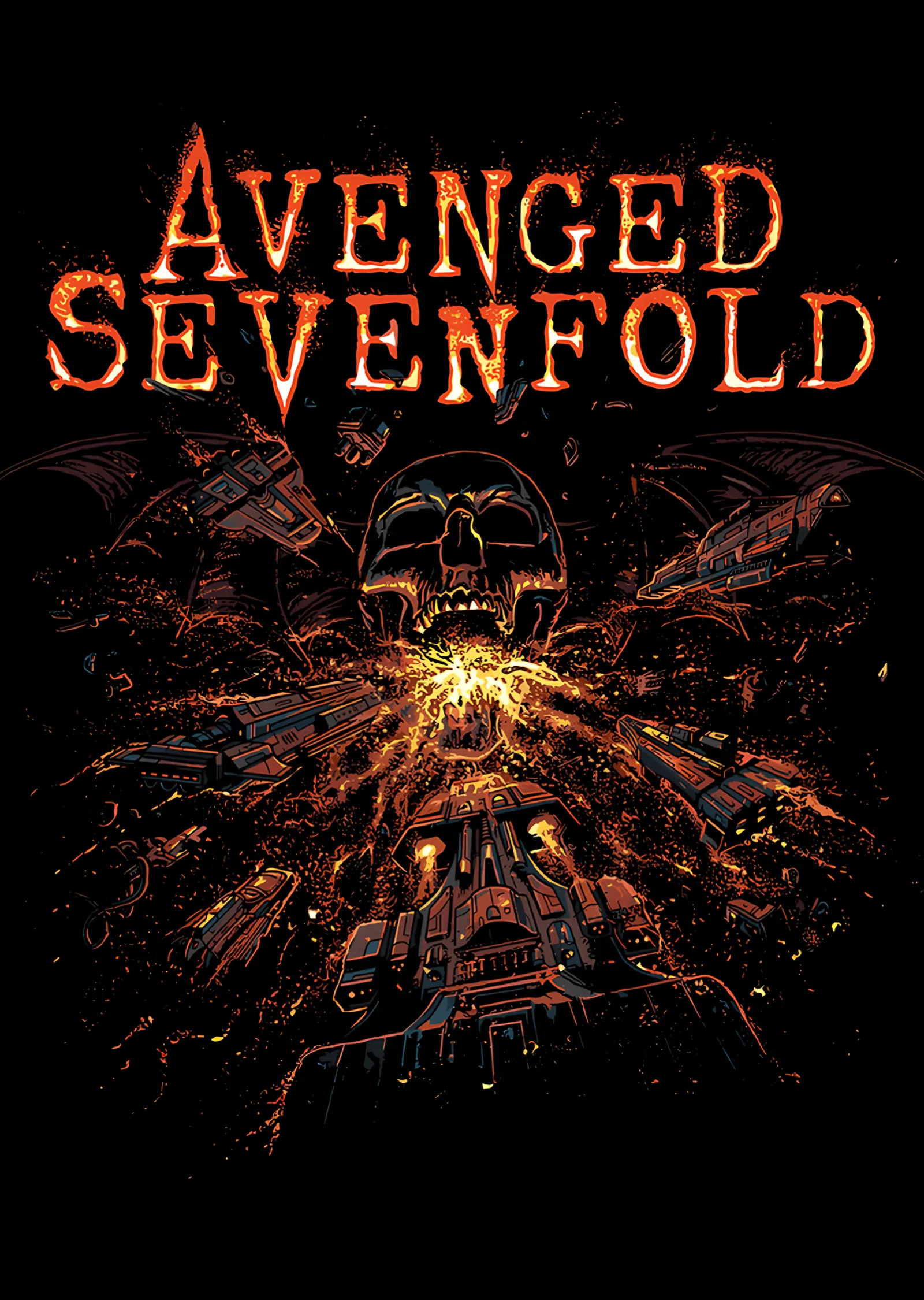 Avenged Sevenfold Alev Patlaması metal tablo