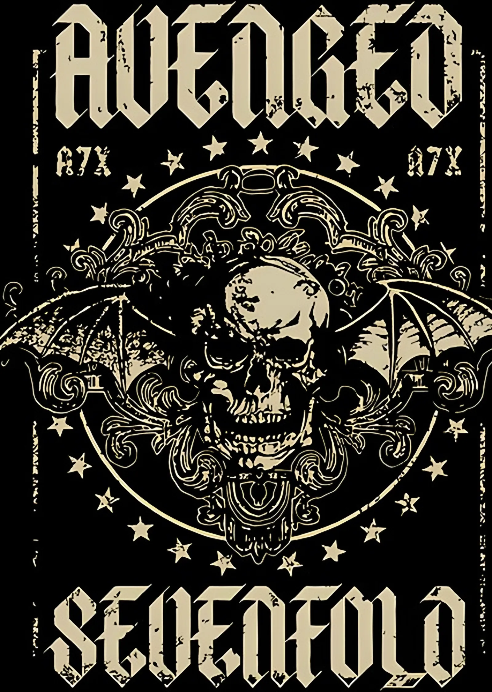 Avenged Sevenfold - Altın Kurukafa metal tablo