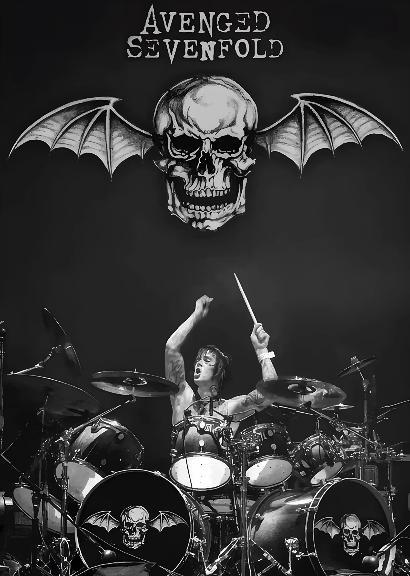 Avenged Sevenfold Davul metal tablo