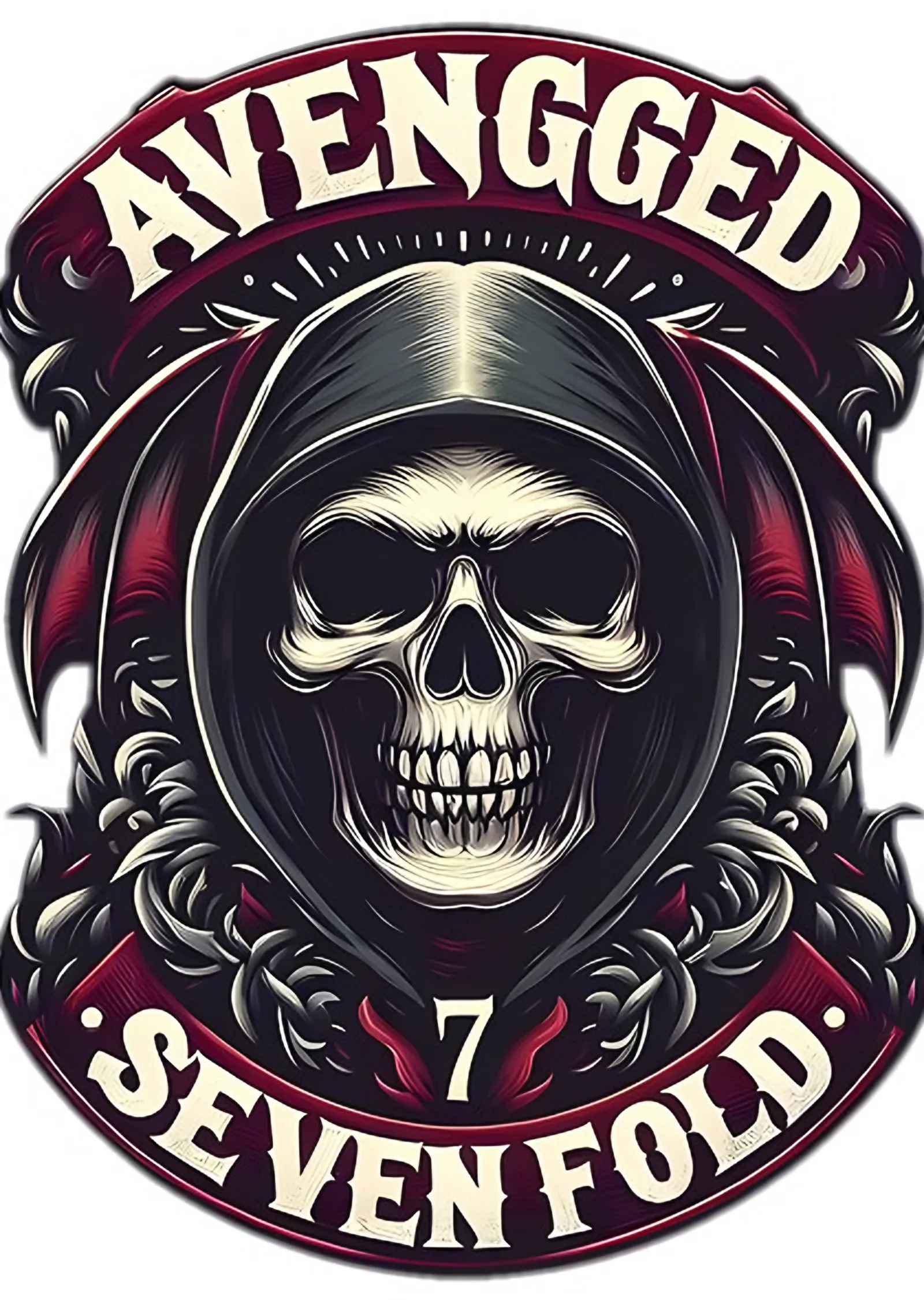 Avenged Sevenfold - Kurukafa Amblemi metal tablo