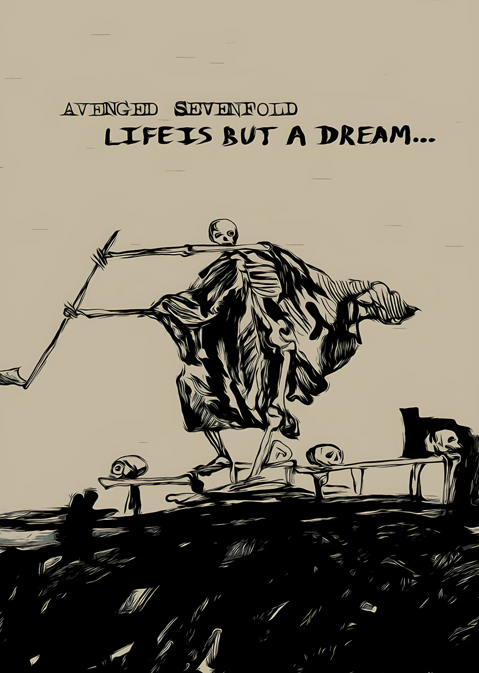 Avenged Sevenfold Life Is But a Dream metal tablo