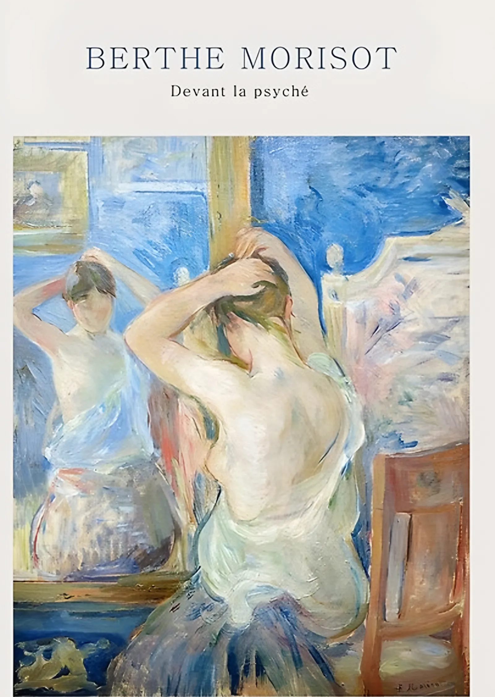 Aynanın Önünde - Berthe Morisot metal tablo