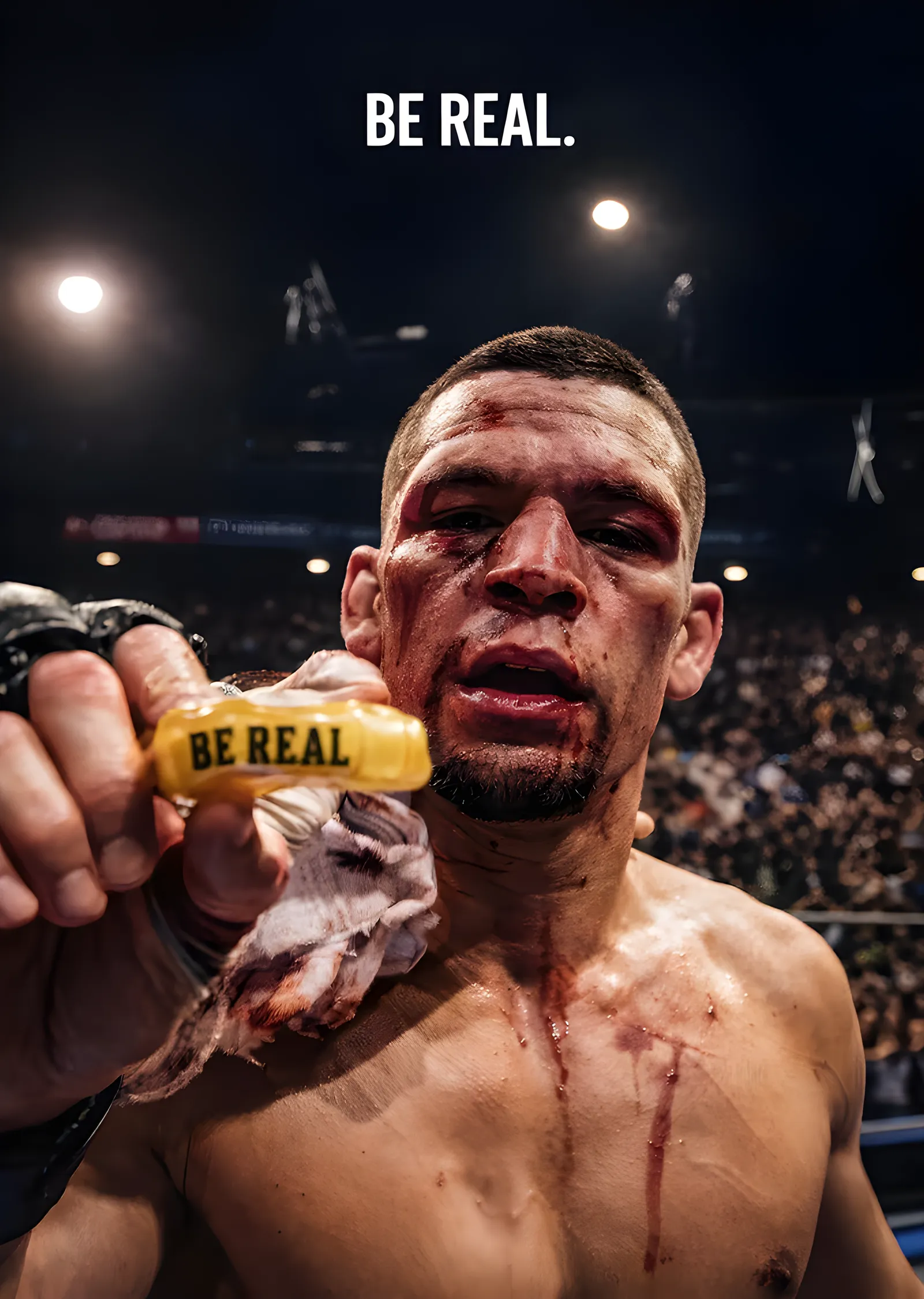 Be Real: Nate Diaz metal tablo