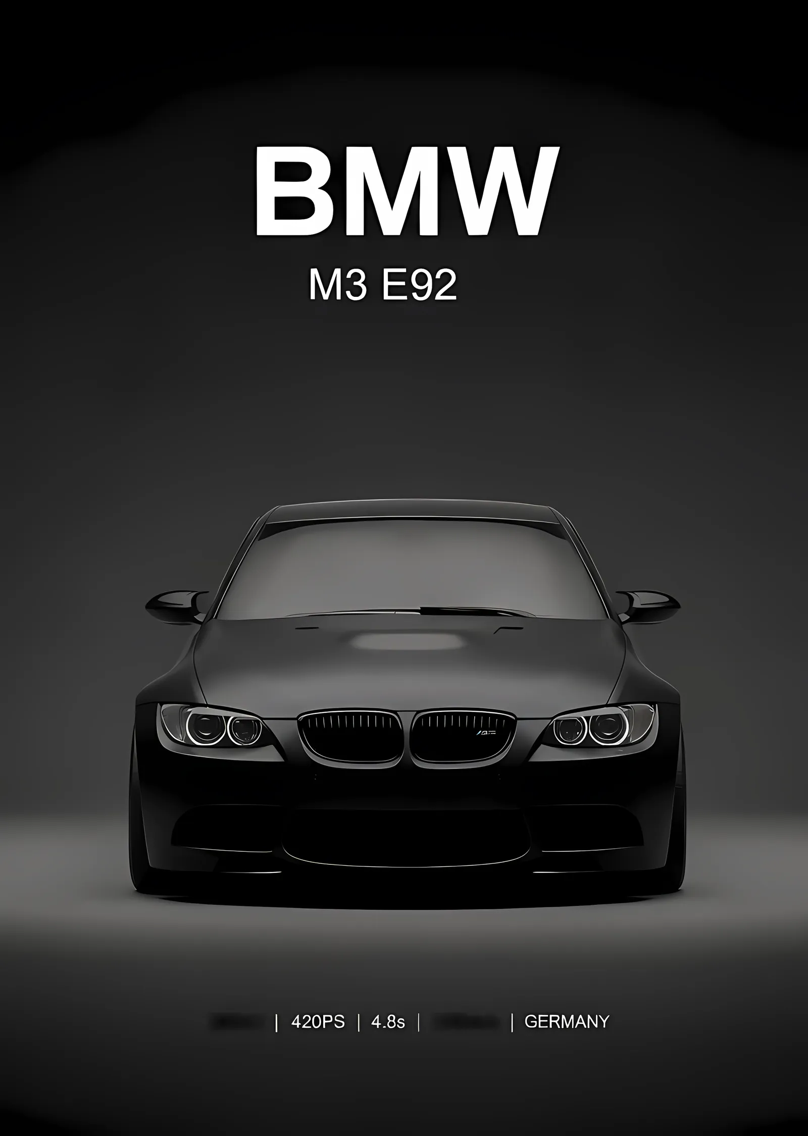 BMW M3 E92 metal tablo