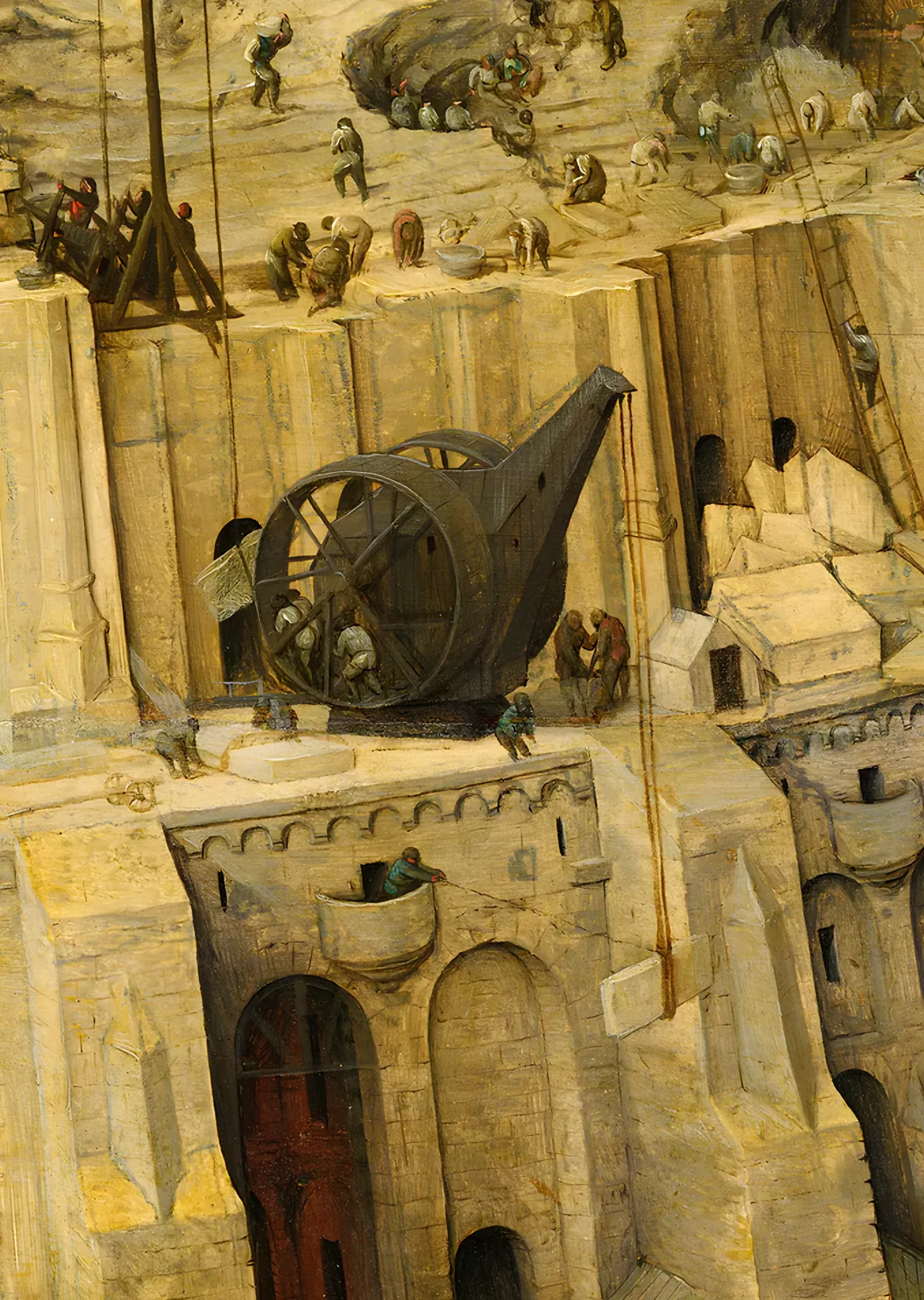Babil Kulesi Detayı - Pieter Bruegel the Elder metal tablo
