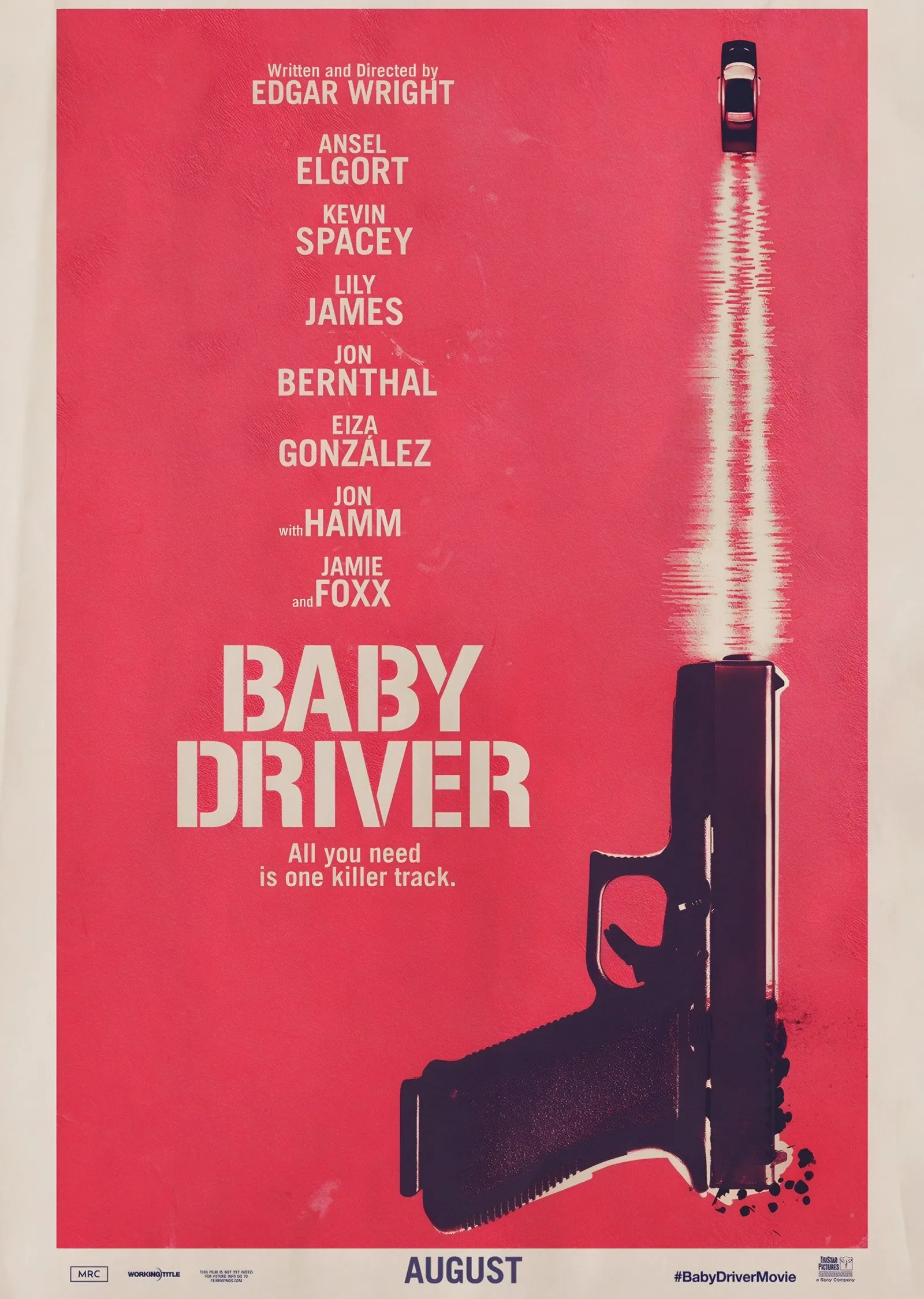 Baby Driver - Minimal Afiş metal tablo