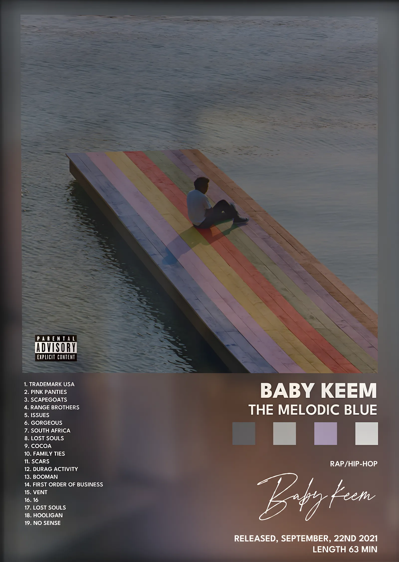 Baby Keem: The Melodic Blue metal tablo