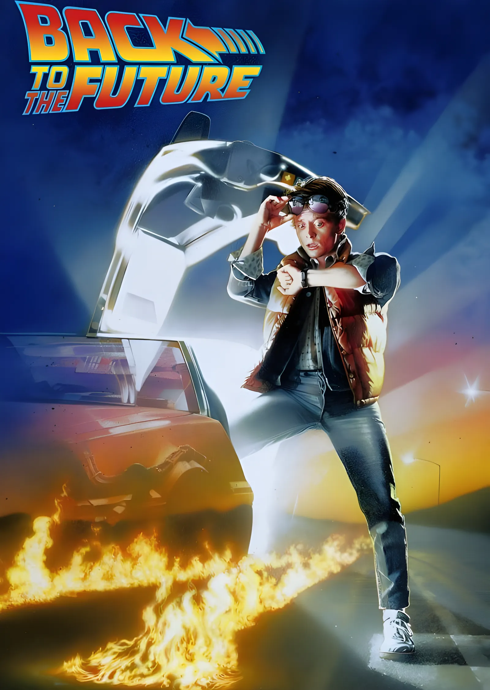 Back to the Future - Alevli İzler metal tablo