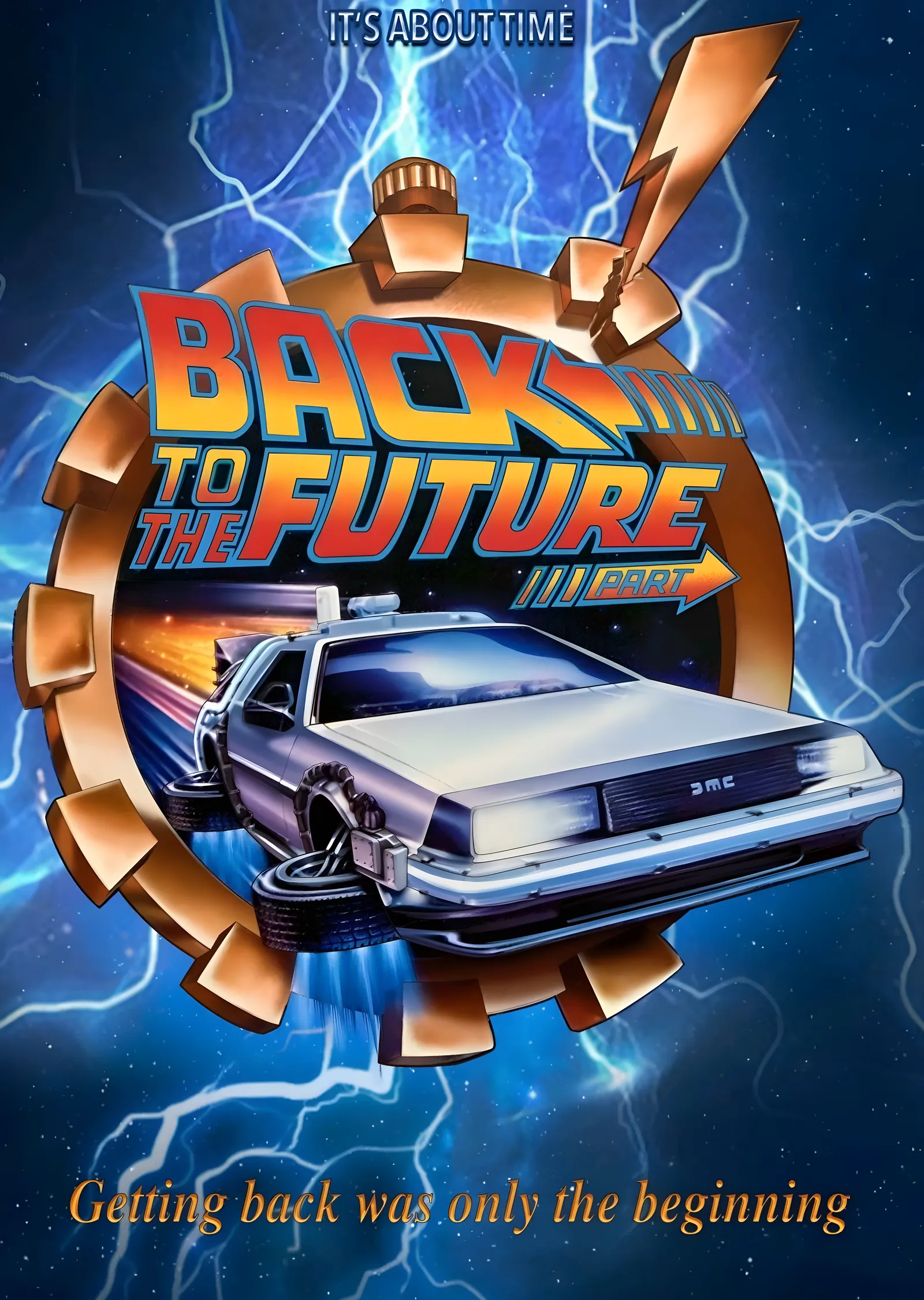 Back to the Future - Dişli Çark metal tablo