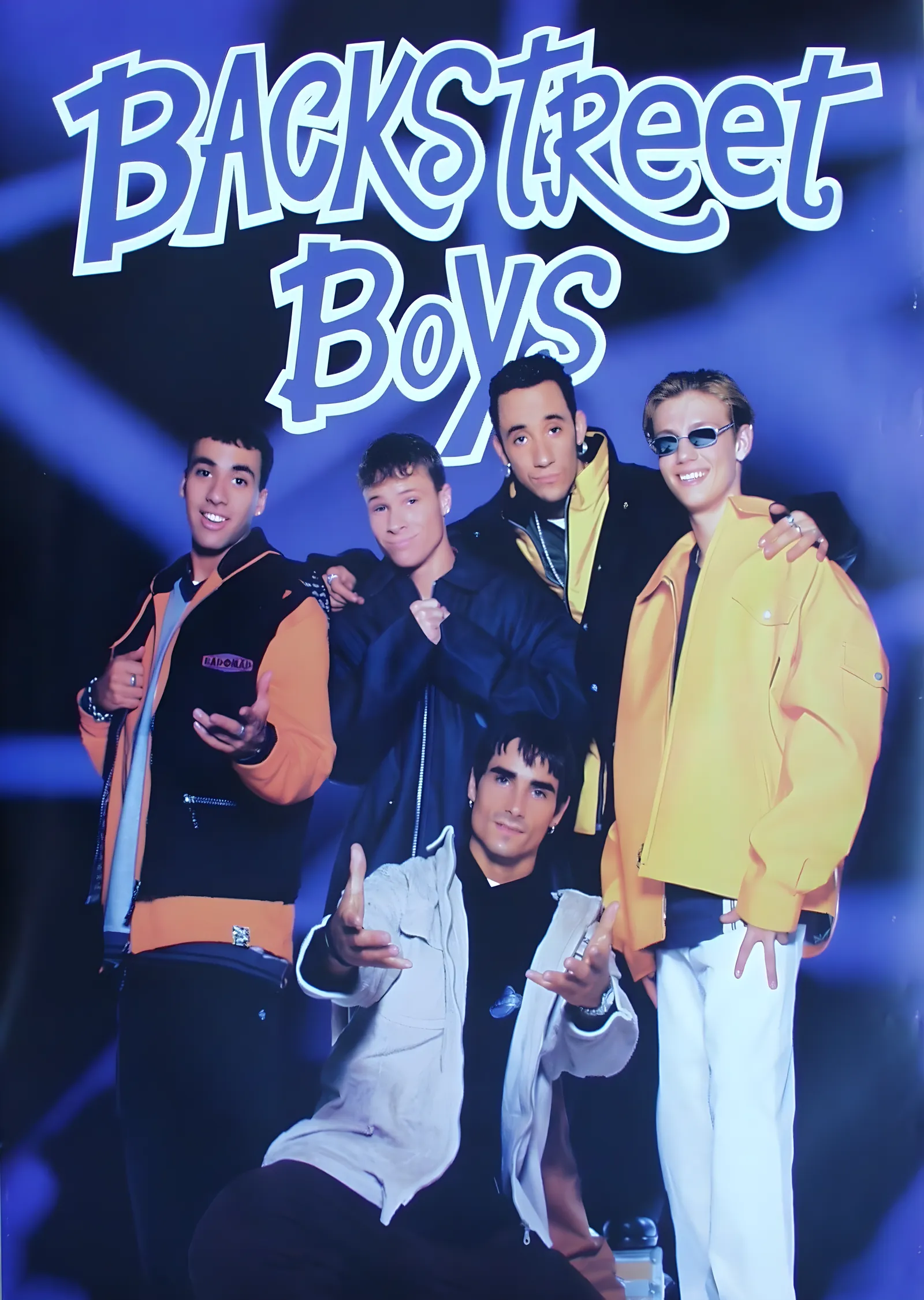 Backstreet Boys: Mavi Işıkta Grup metal tablo