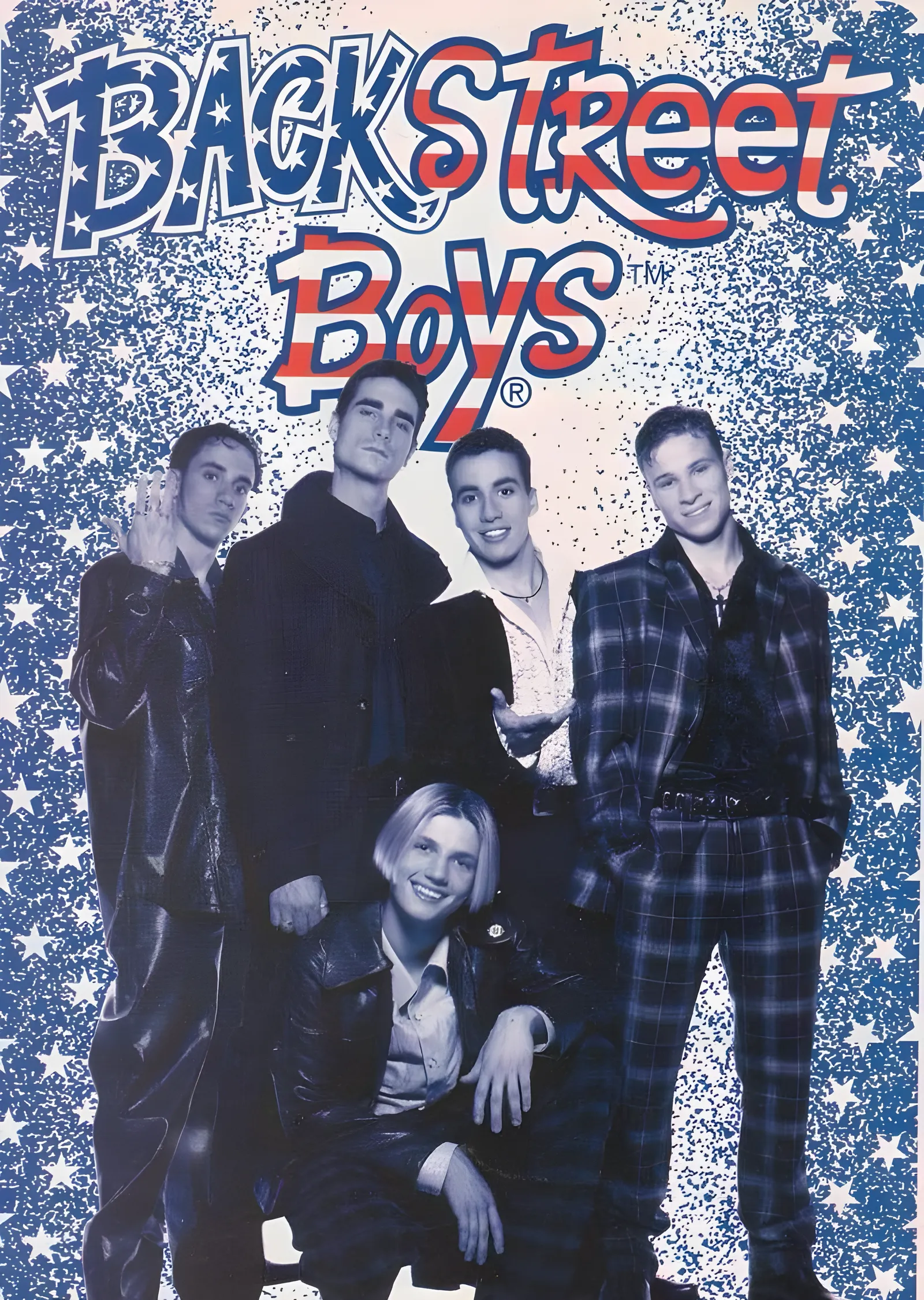 Backstreet Boys: Yıldızlı Zeminde Grup metal tablo