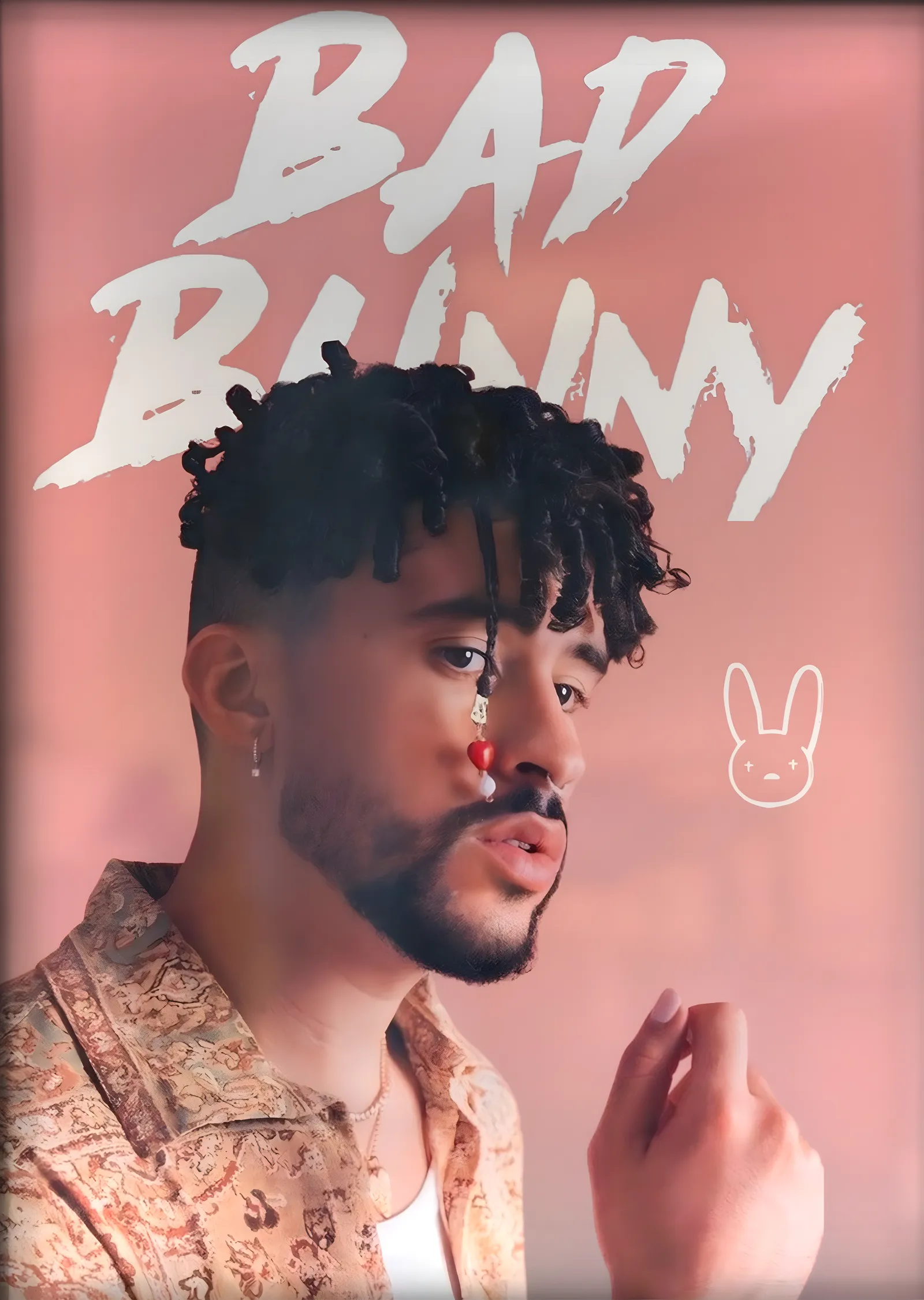 Bad Bunny metal tablo