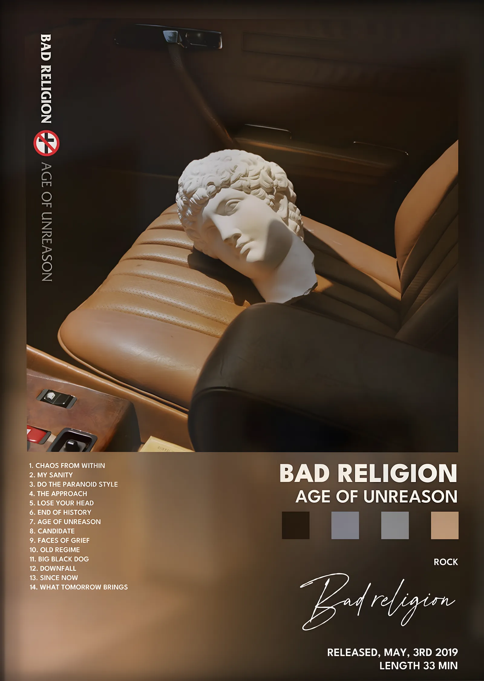Bad Religion: Age of Unreason metal tablo