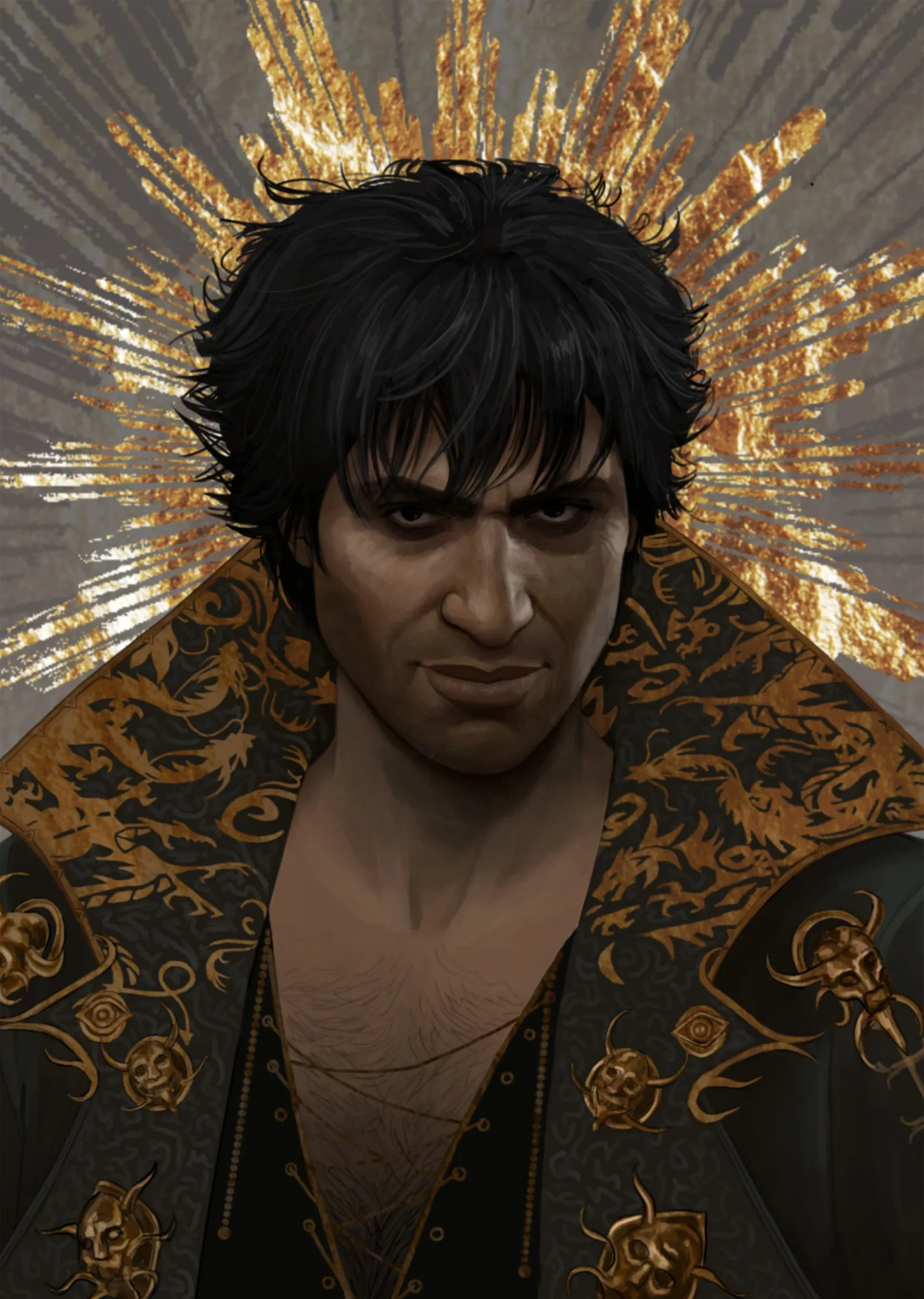 Baldur's Gate 3 - Enver Gortash metal tablo