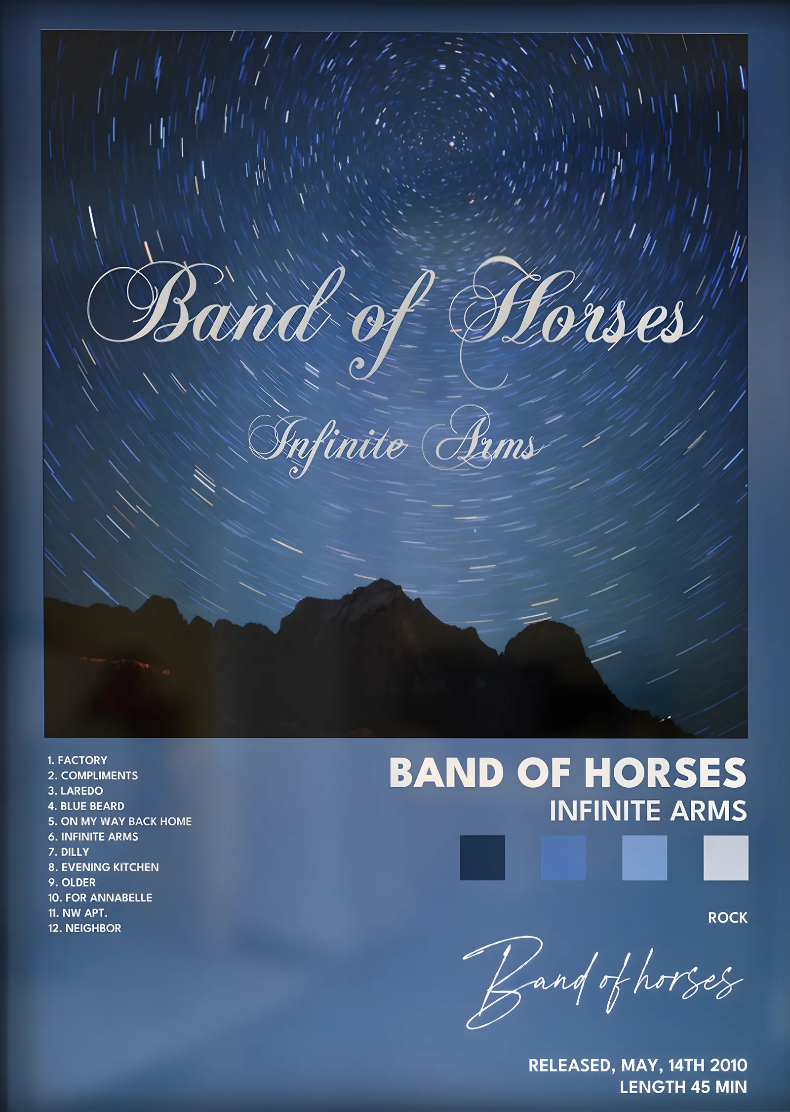 Band of Horses: Infinite Arms metal tablo