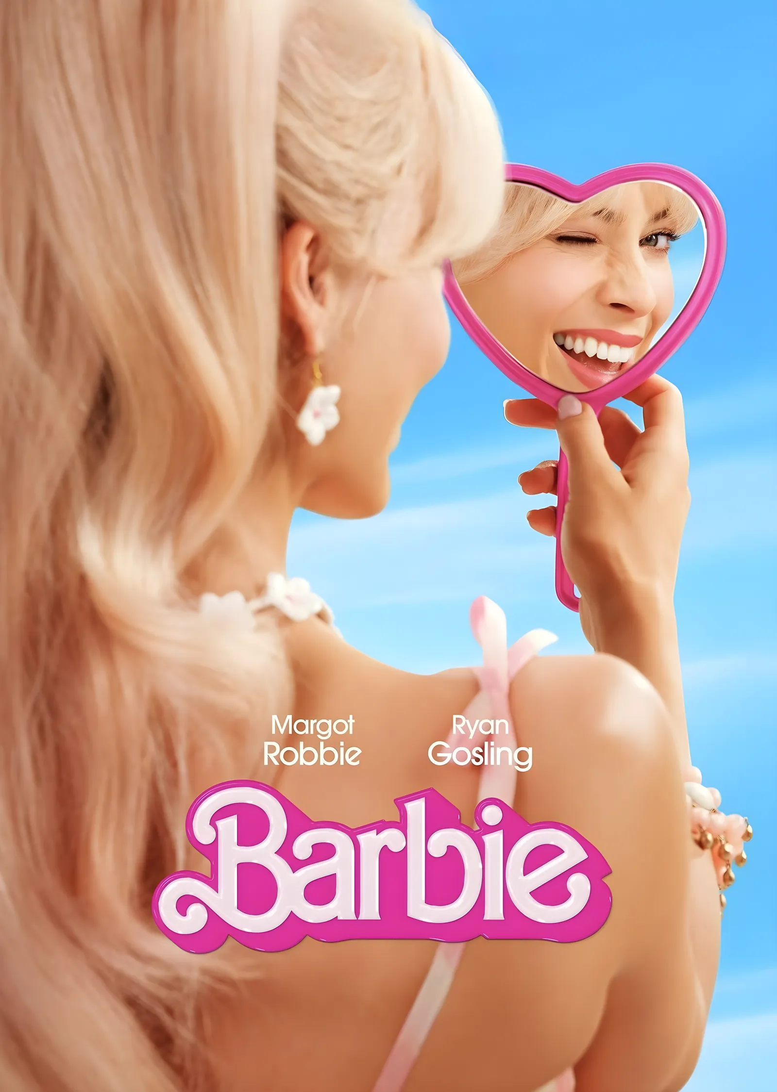 Barbie - Kalpli Ayna metal tablo