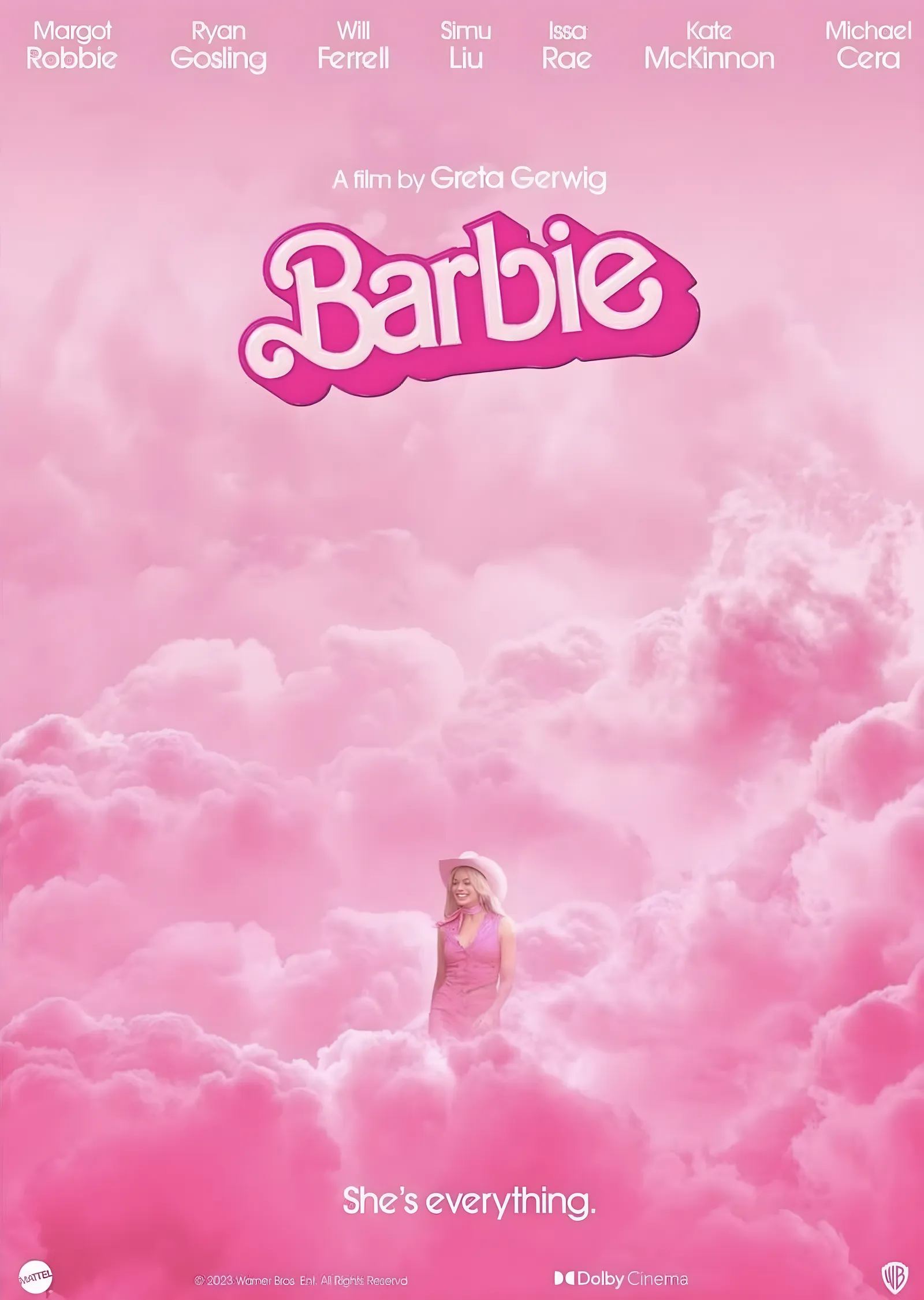 Barbie - Pembe Bulutlar metal tablo