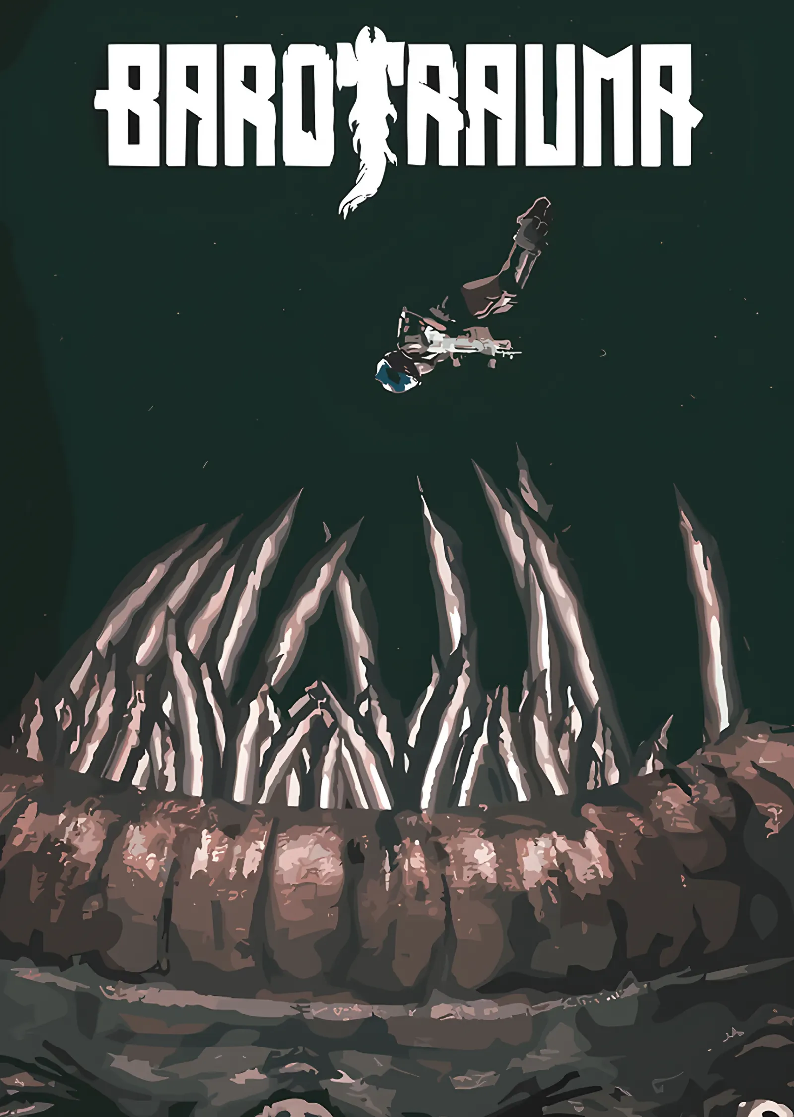Barotrauma: Dev Dişlerin Üstünde Denizaltı metal tablo