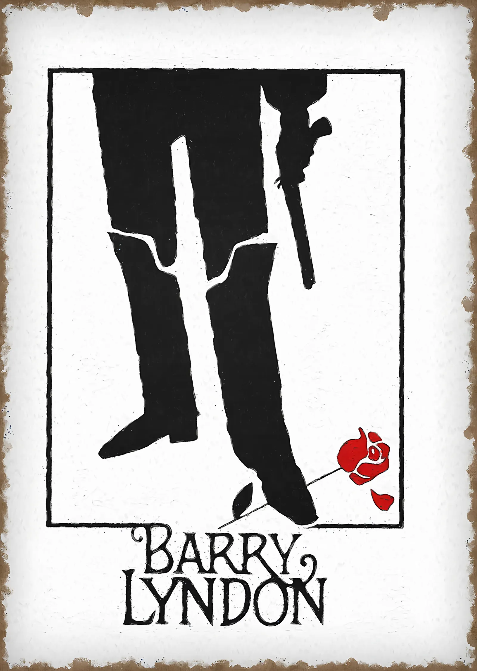 Barry Lyndon - Kırmızı Gül metal tablo