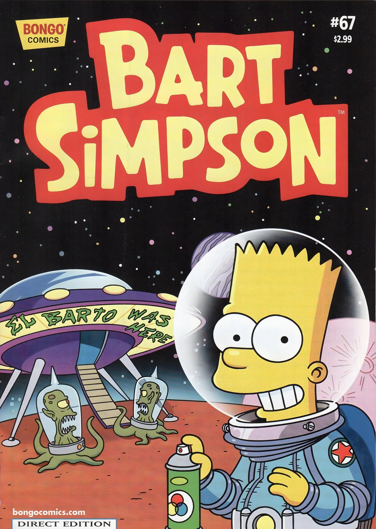 Bart Simpson - Bongo Comics 67 metal tablo